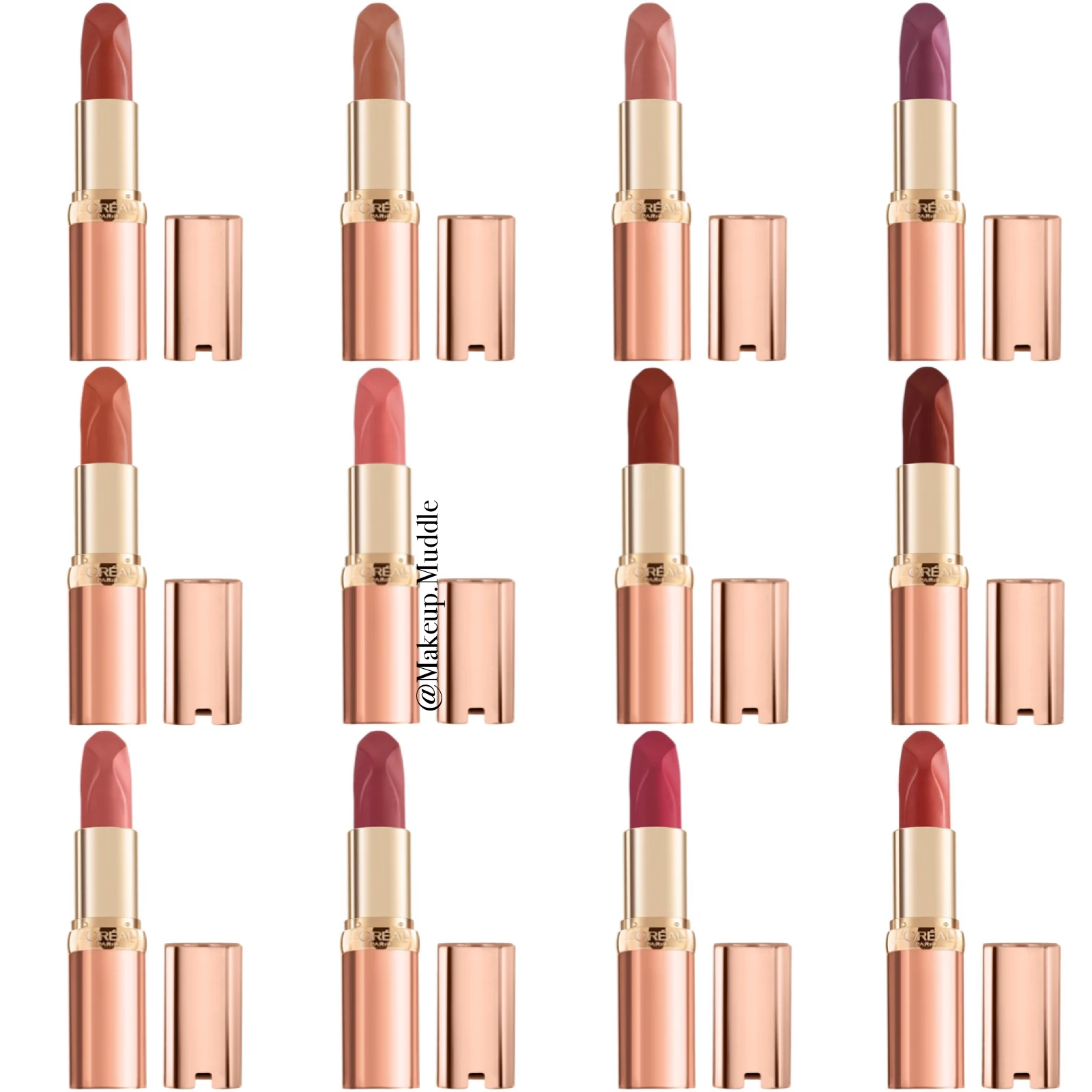 L'Oreal Colour Riche Les Nus Intense Lipstick Collection