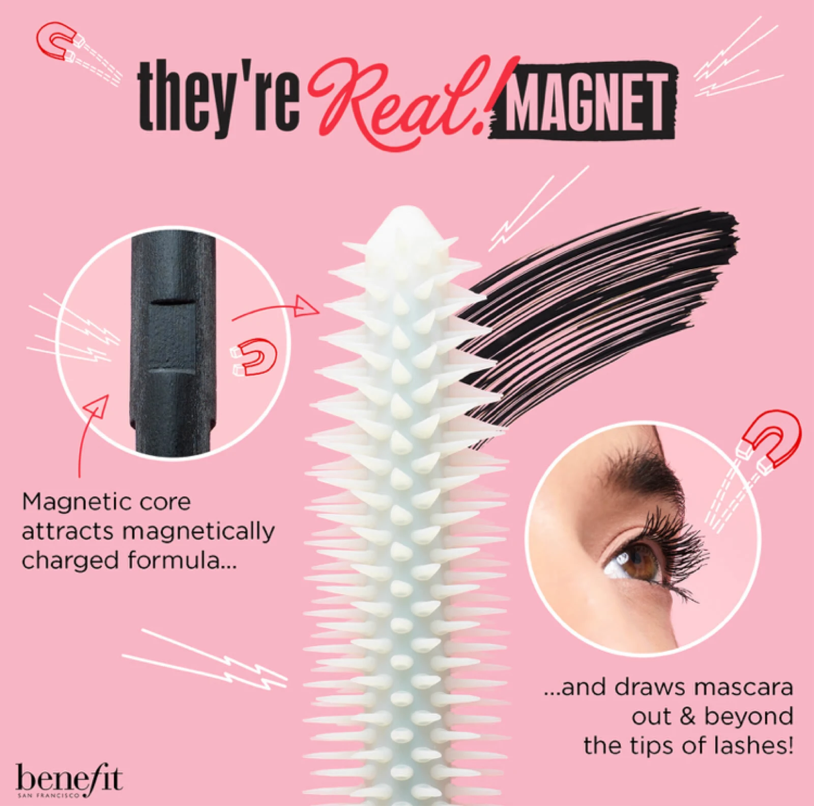 Benefício They're Real Magnet Máscara de Elevação Poderosa