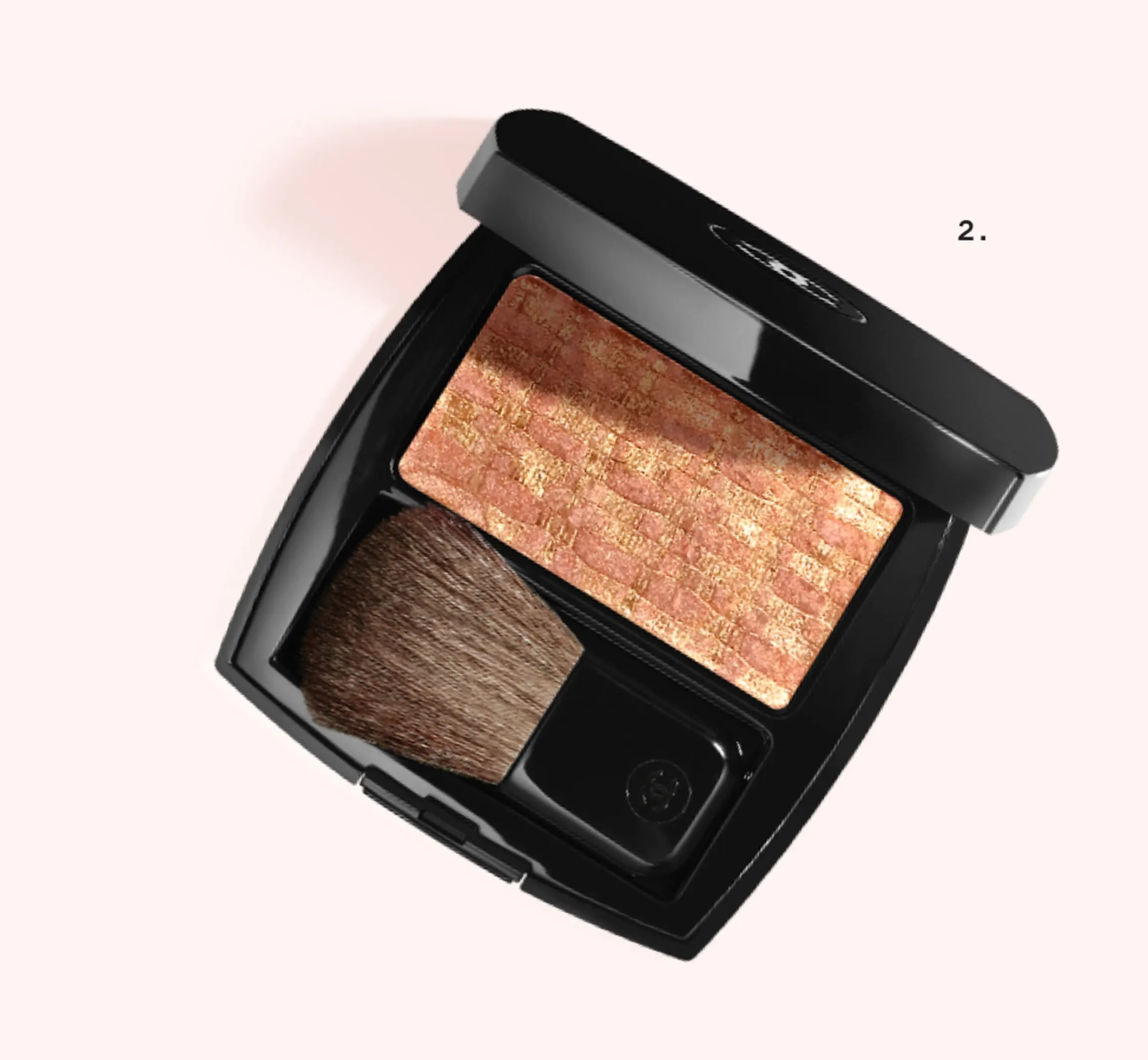 Chanel Pierres de Lumiere Tweed Beige Les Tissages de Chanel Blush Duo