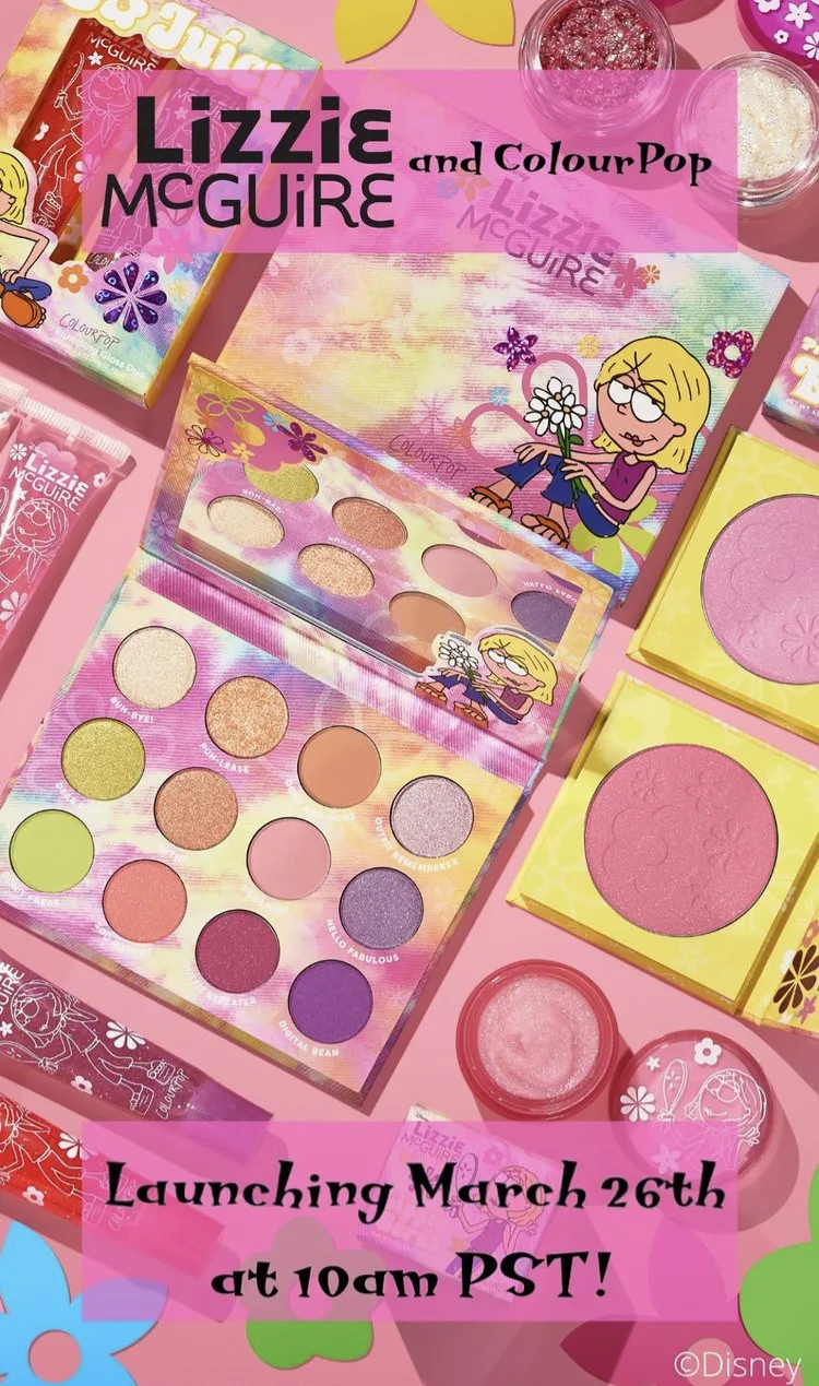 Colaboração ColourPop x Disney Lizzie McGuire