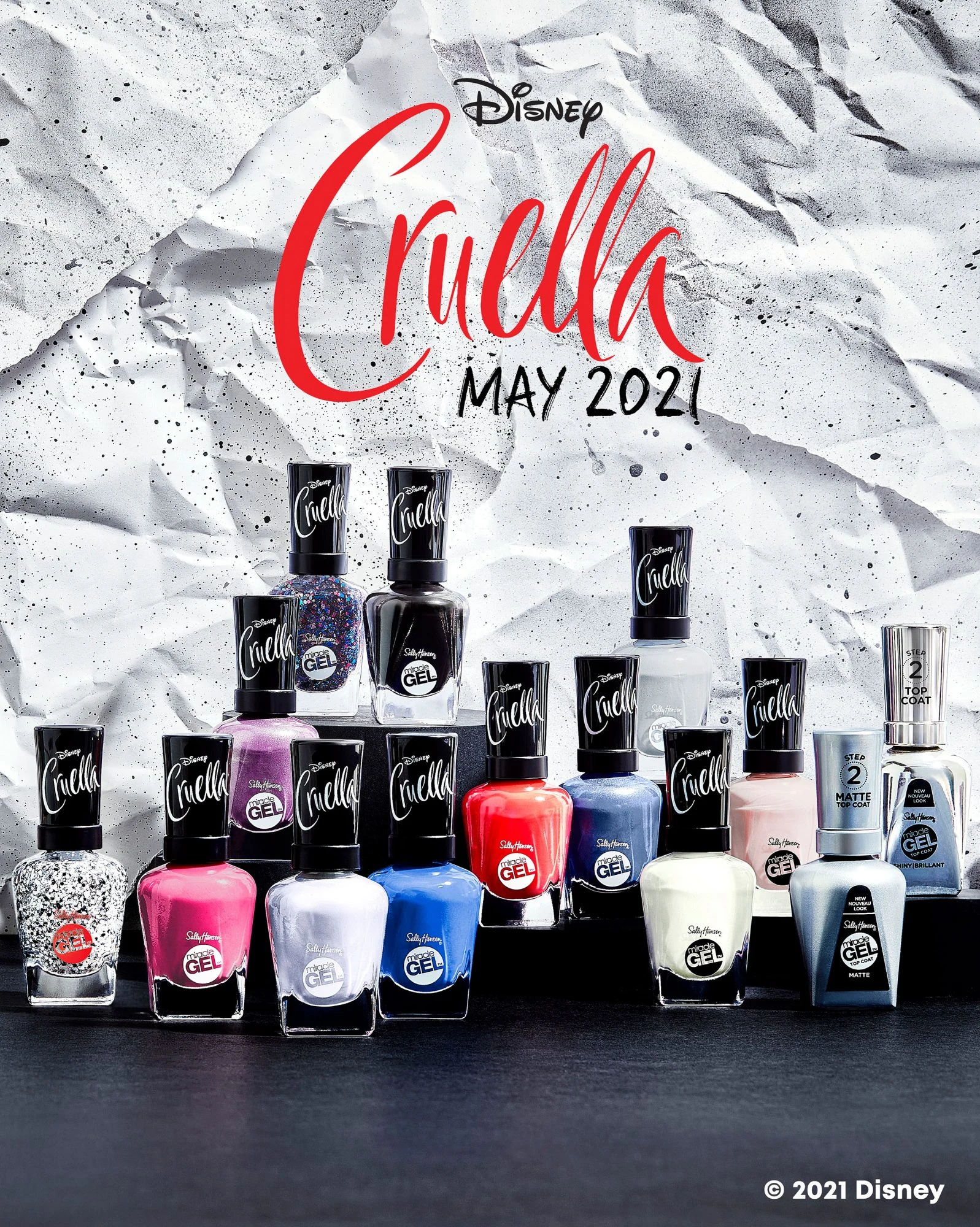 Sally Hansen x Disney Cruella Miracle Gel Collection