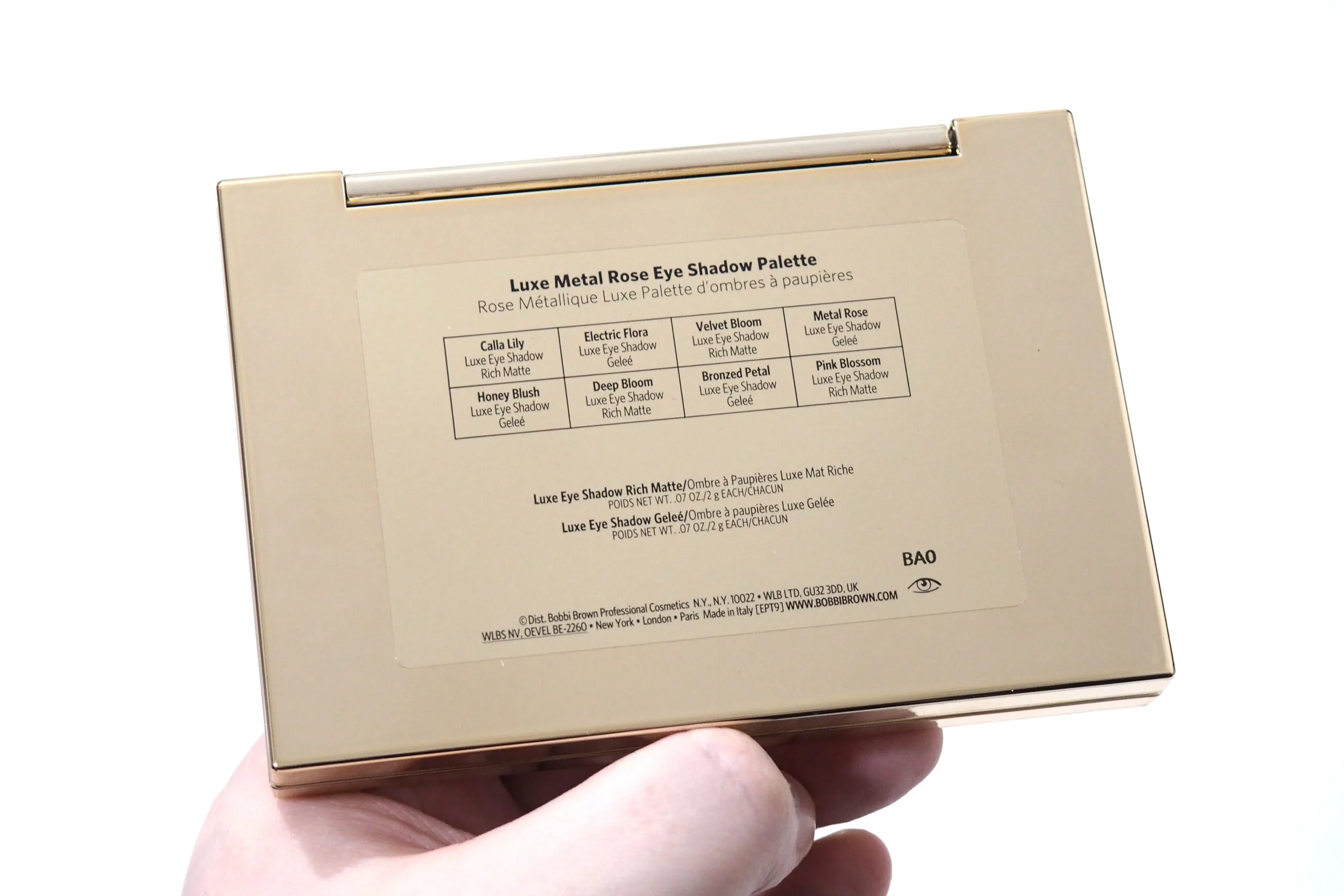 Bobbi Brown Luxe Metal Rose Eyeshadow Palette Review / Swatches