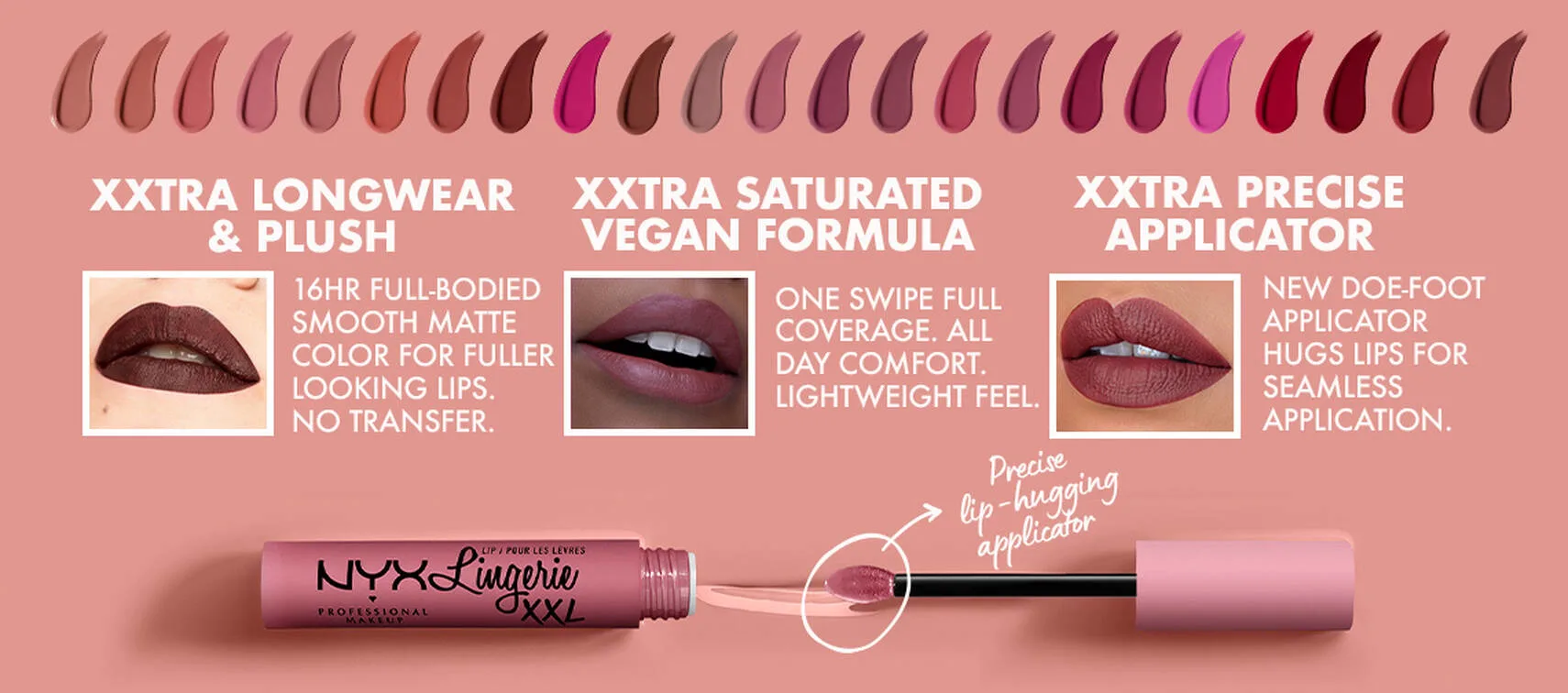 NYX Lip Lingerie XXL Matte Liquid Lipstick Collection