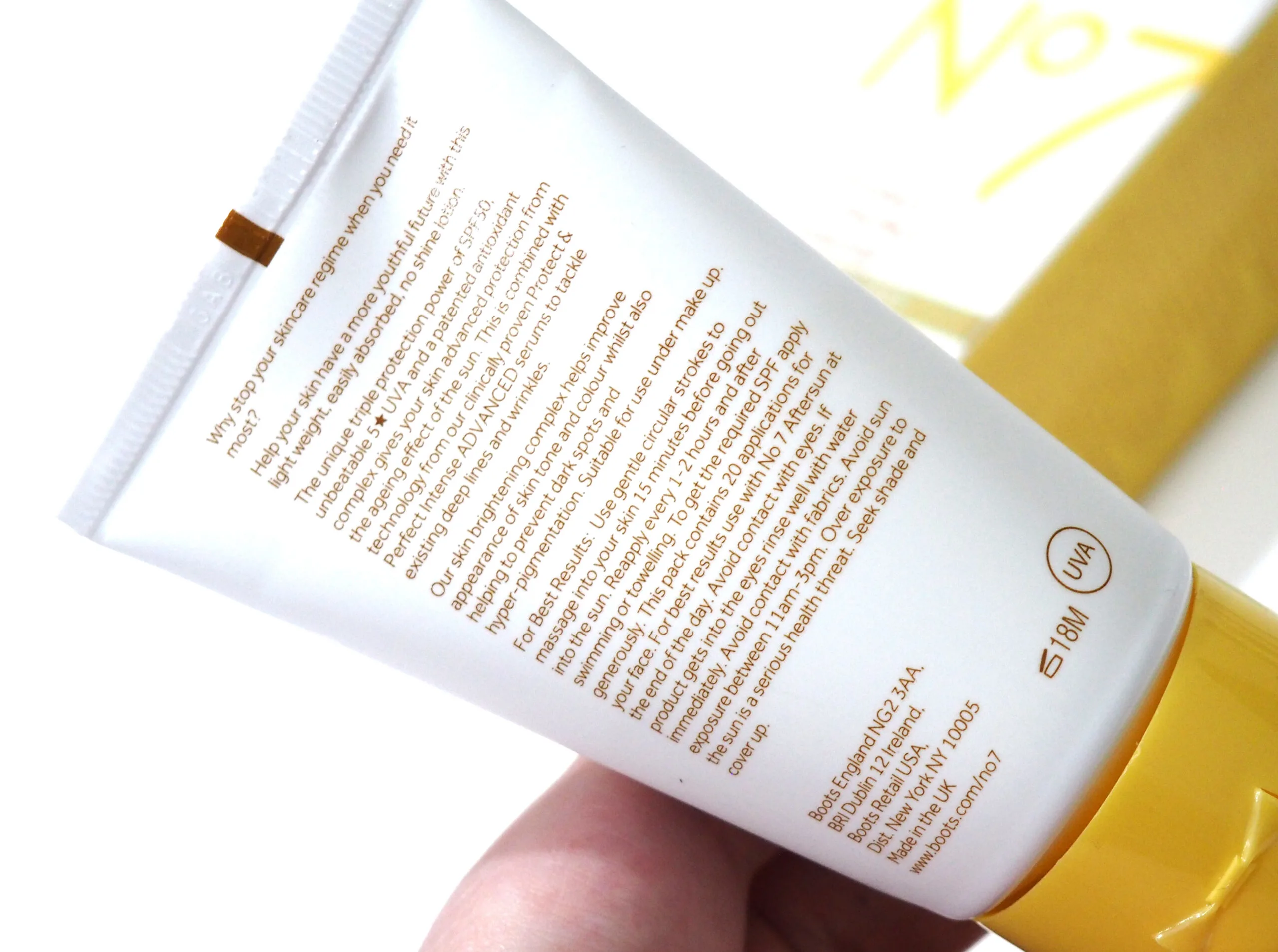 No7 Protect & Perfect Intense Advanced Facial Sun Protection SPF50