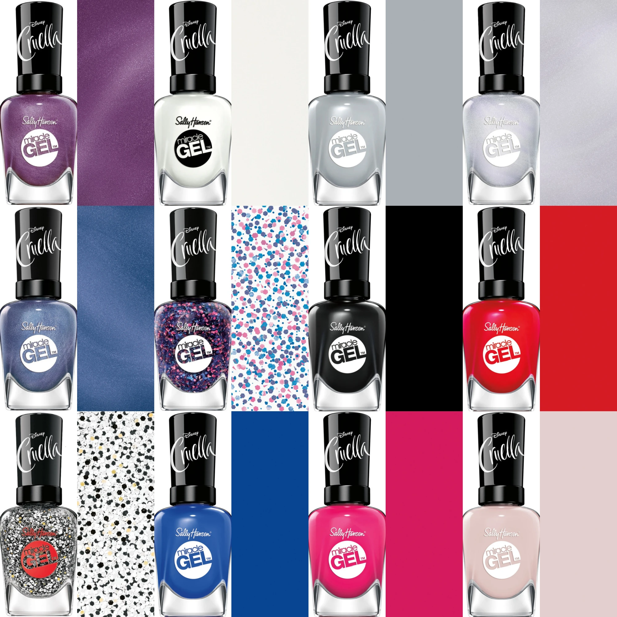 Sally Hansen x Disney Cruella Miracle Gel Collection