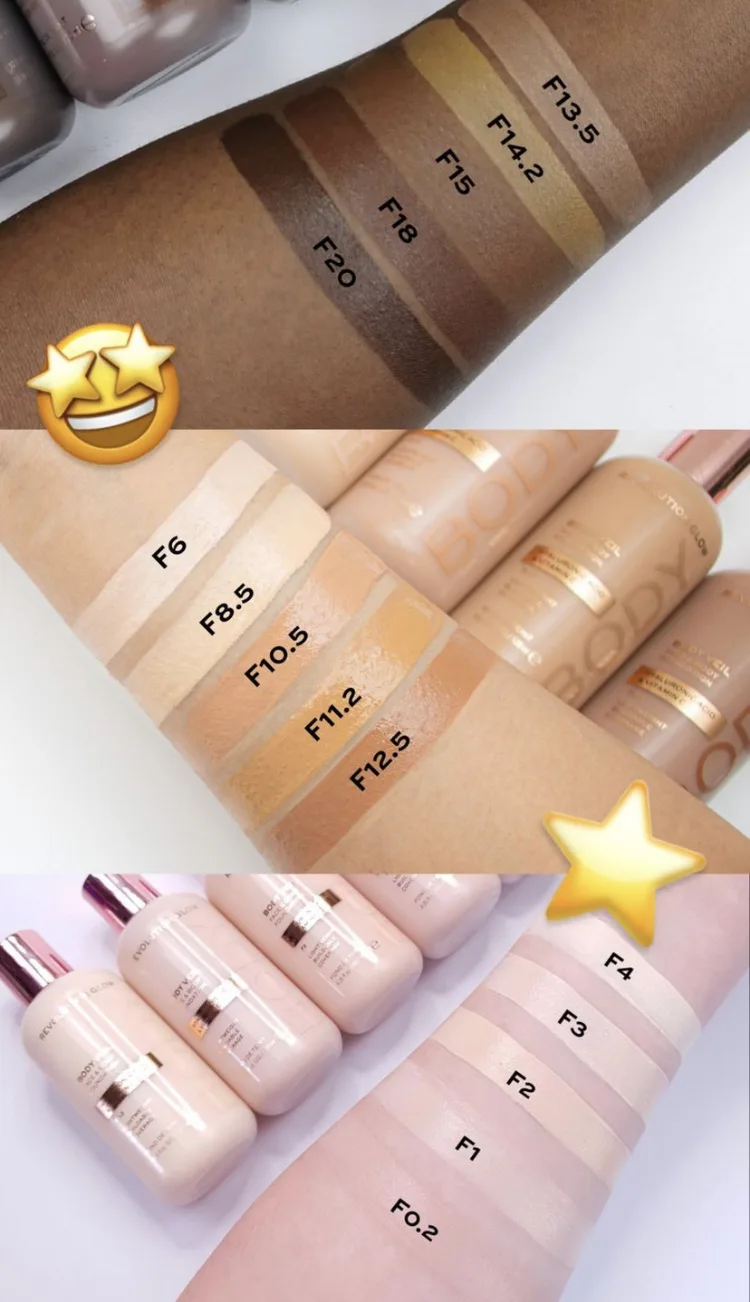 Revolution Glow Body Veil Face & Body Foundation