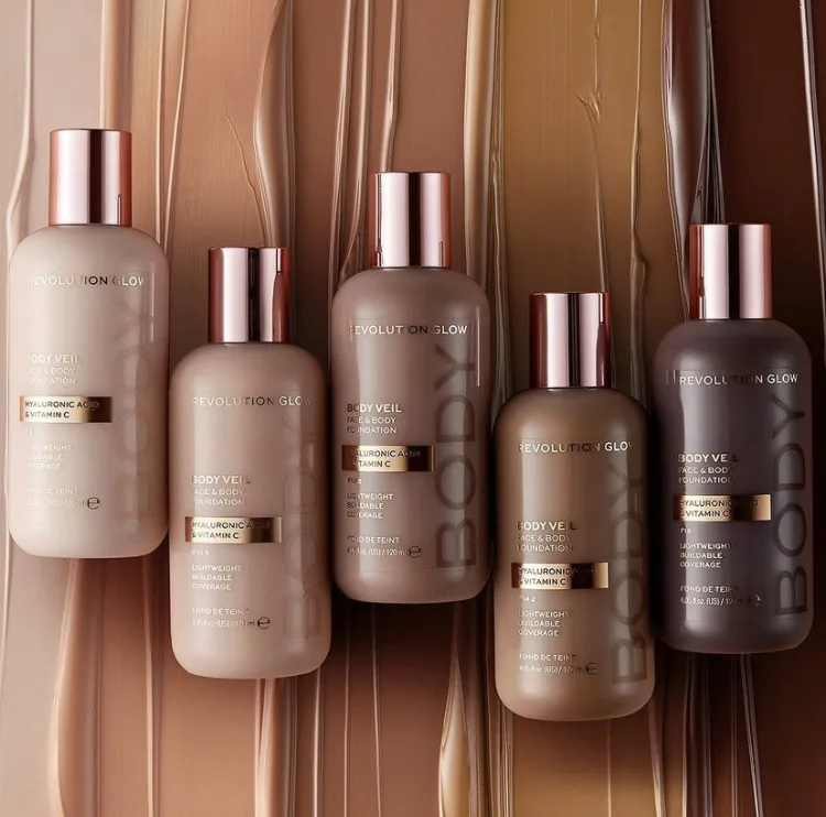 Revolution Glow Body Veil Face & Body Foundation