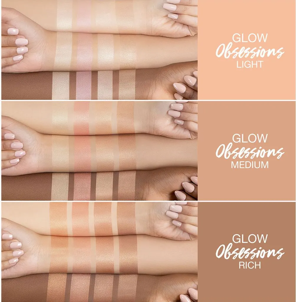 Huda Beauty Glow Obsessions Highlighter Palettes