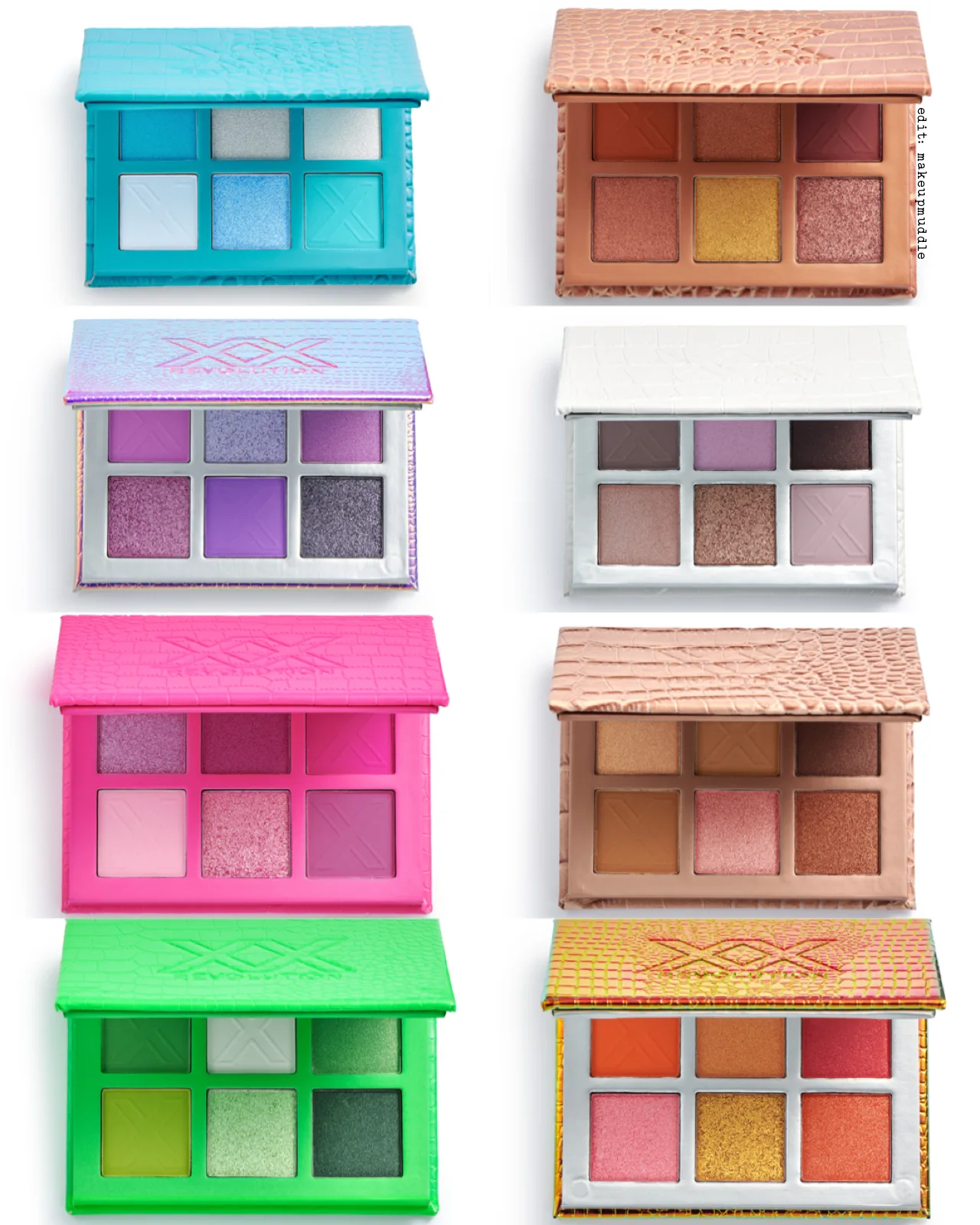 XX Revolution Flexx Eyeshadow Palette Collection