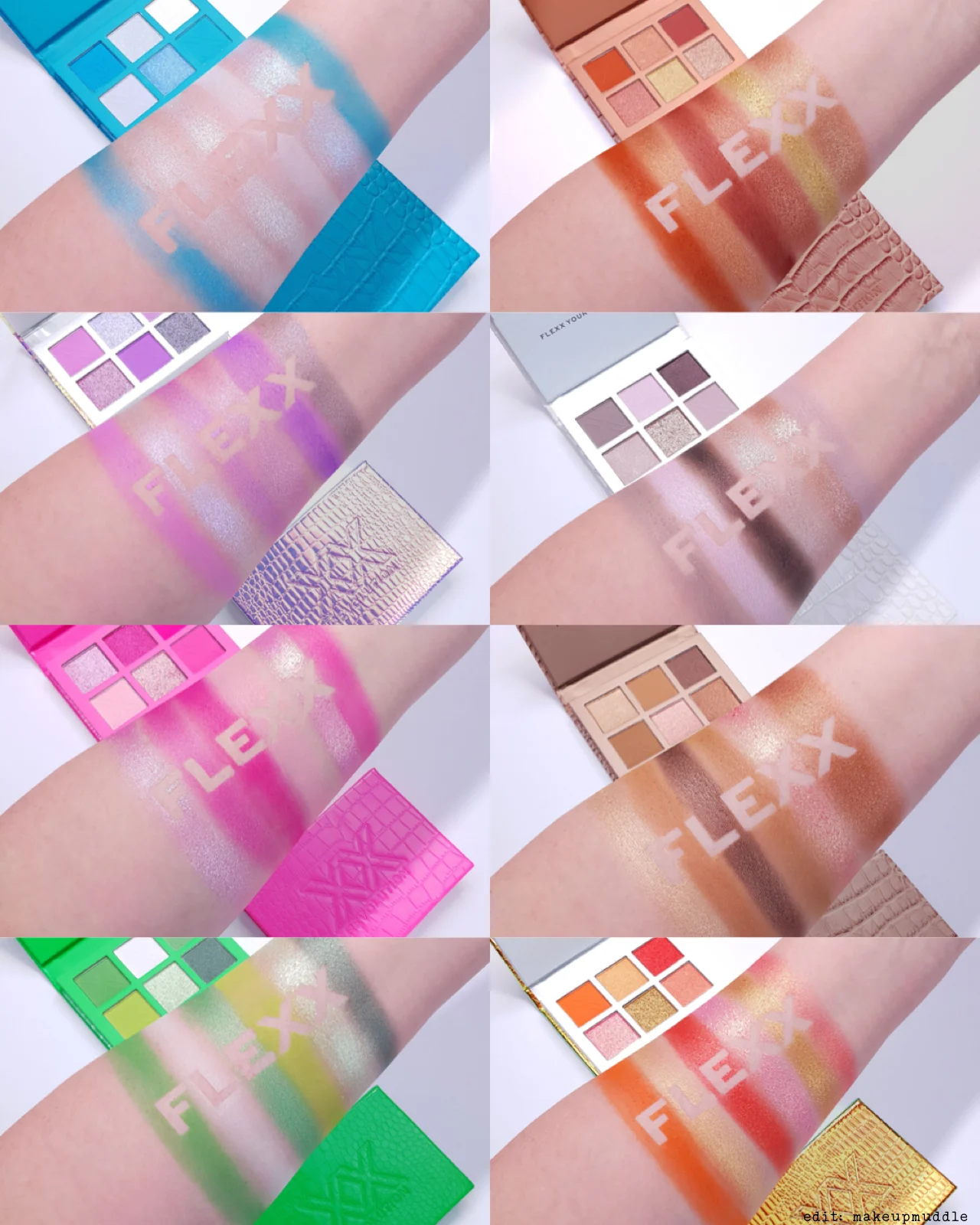 XX Revolution Flexx Eyeshadow Palette Collection