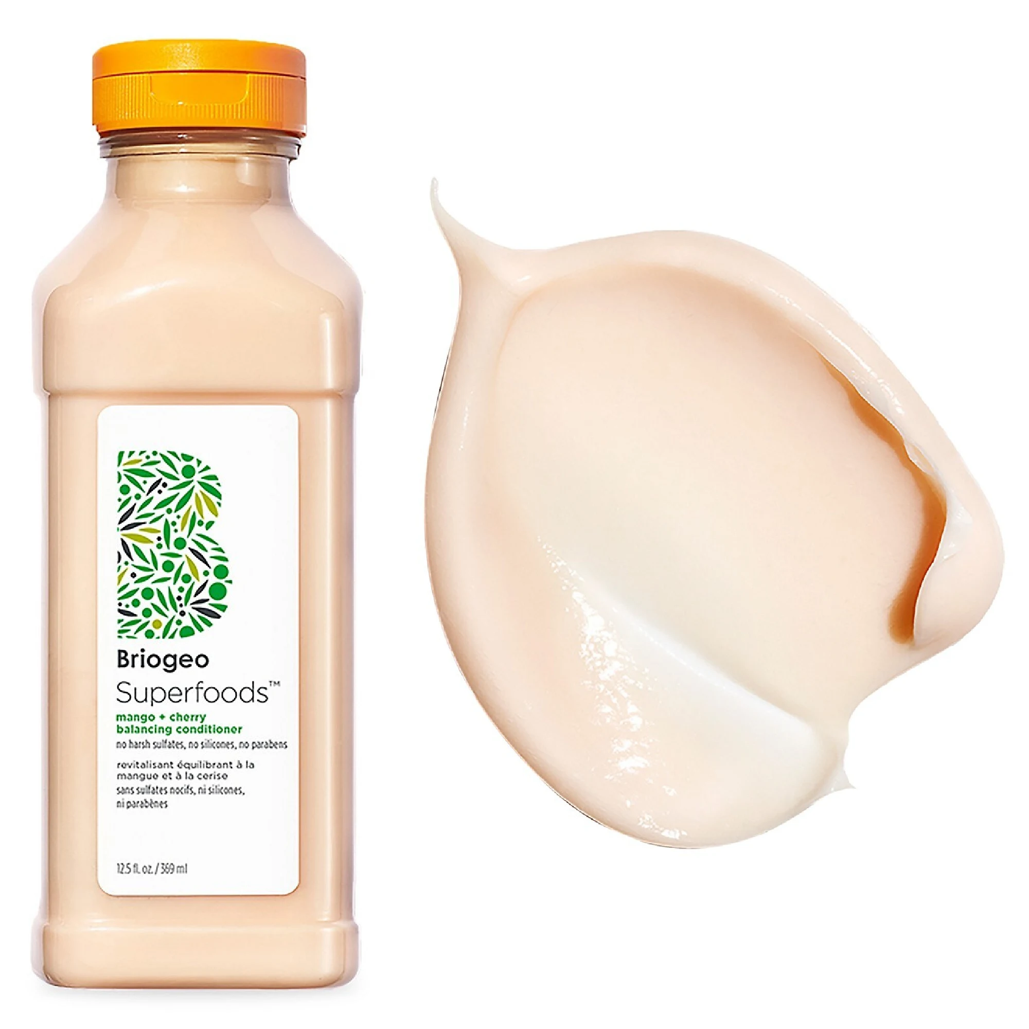 Briogeo Superfoods Mango + Cherry Balancing Shampoo and Conditioner