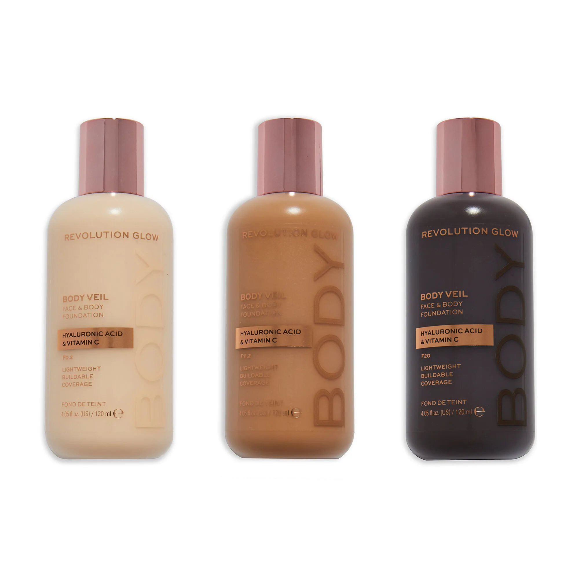 Revolution Glow Body Veil Face & Body Foundation