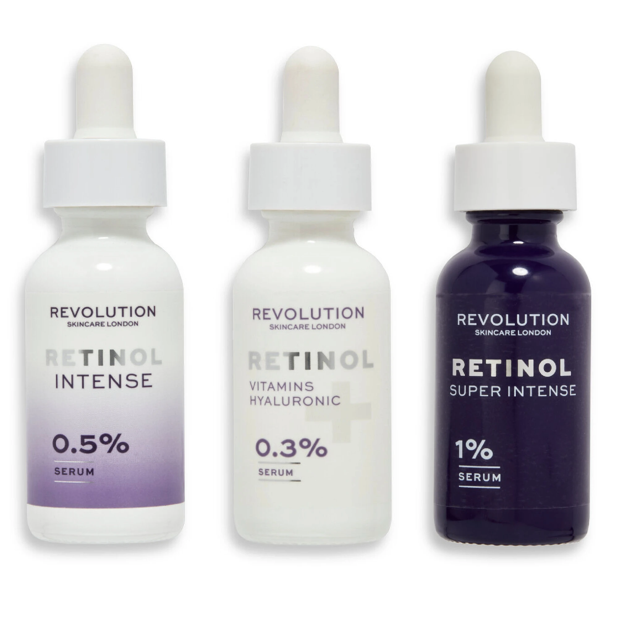 Coleção de soro de retinol Revolution Skincare