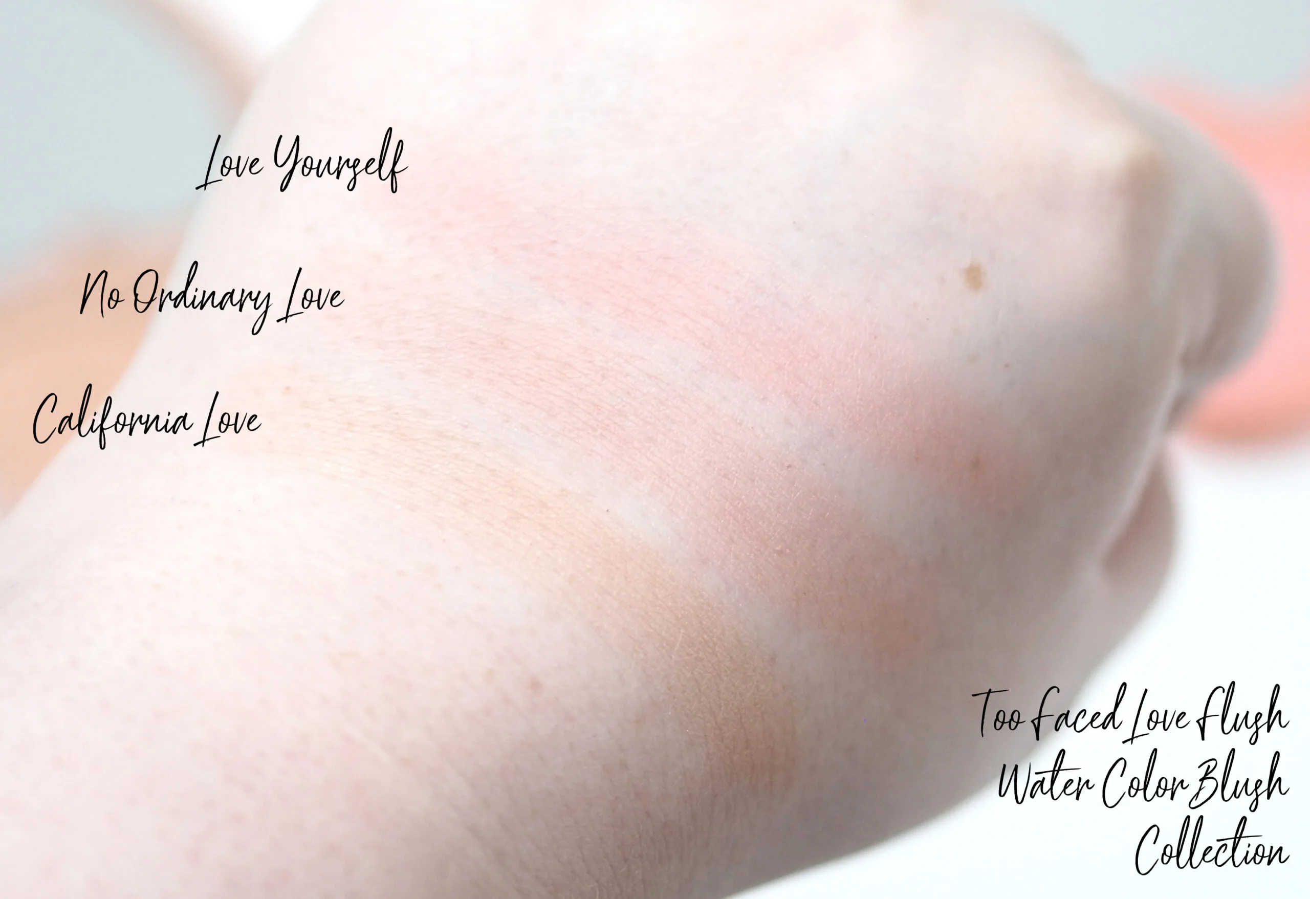 Too Faced Love Flush California Love Water Color Blush Review Swatches