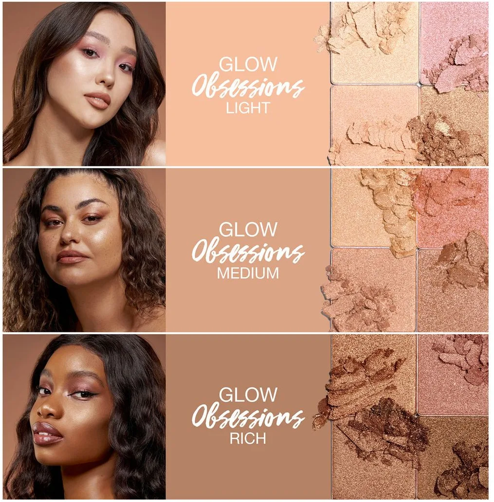 Huda Beauty Glow Obsessions Highlighter Palettes