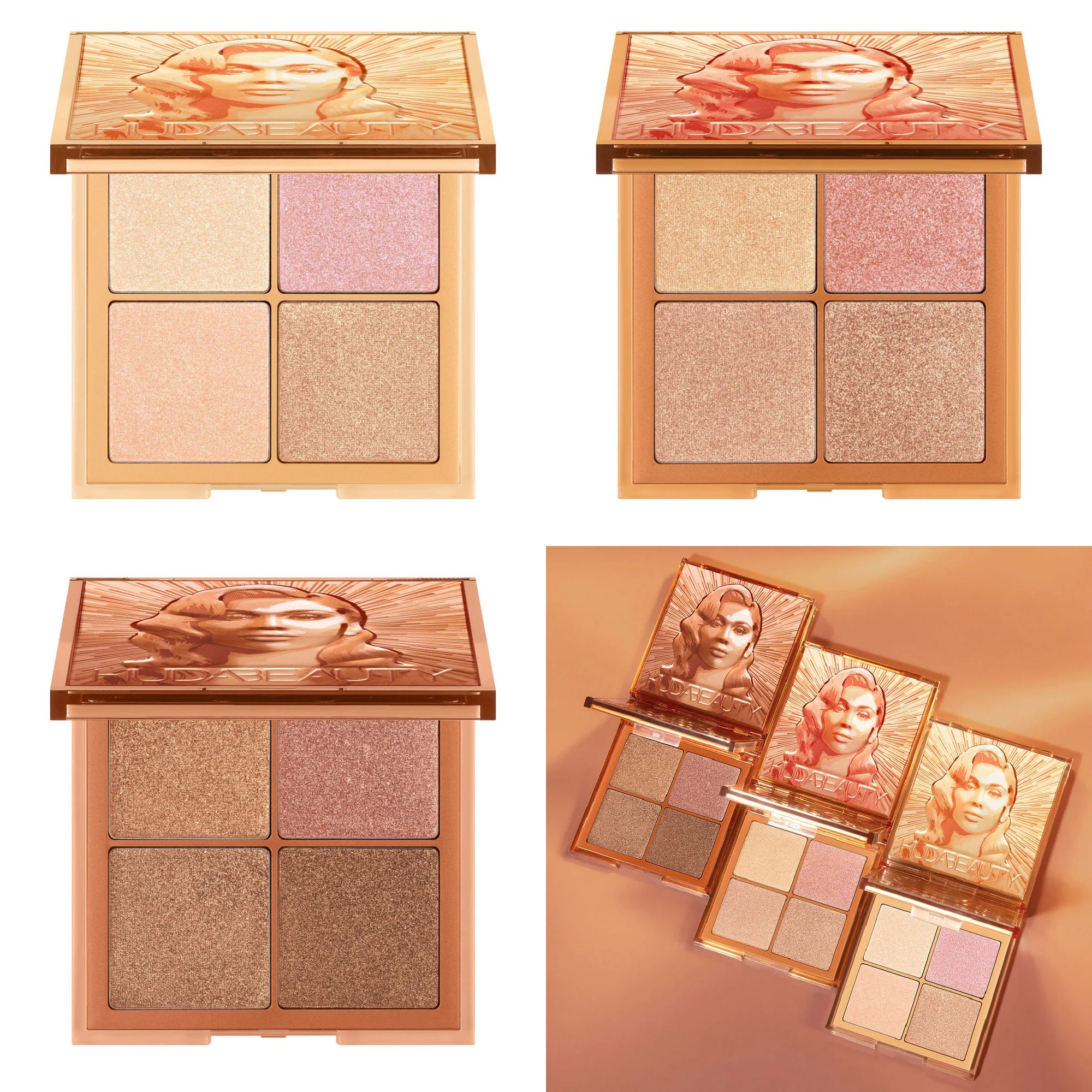 Huda Beauty Glow Obsessions Highlighter Palettes