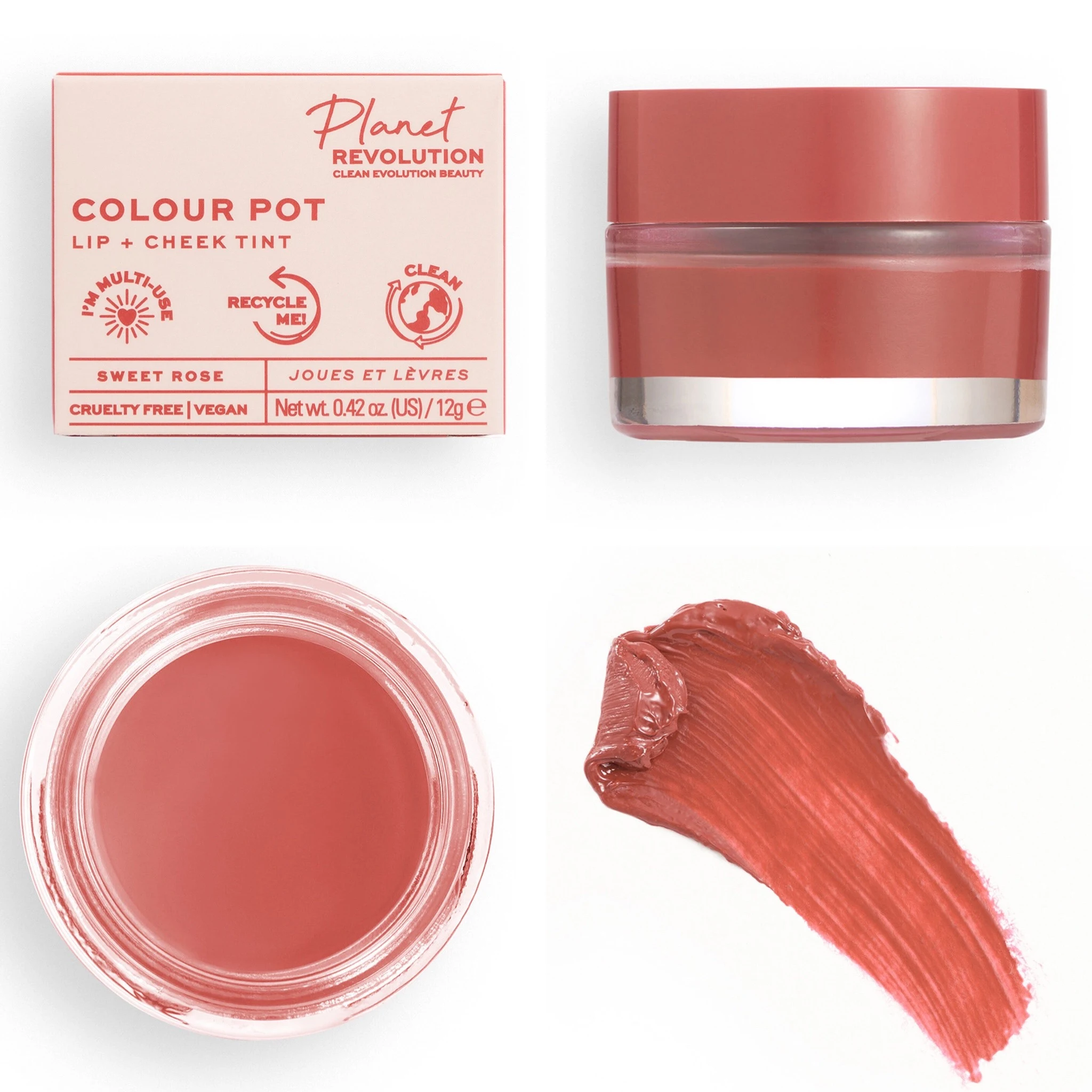 Planet Revolution Colour Pot Lip & Cheek Tint Collection