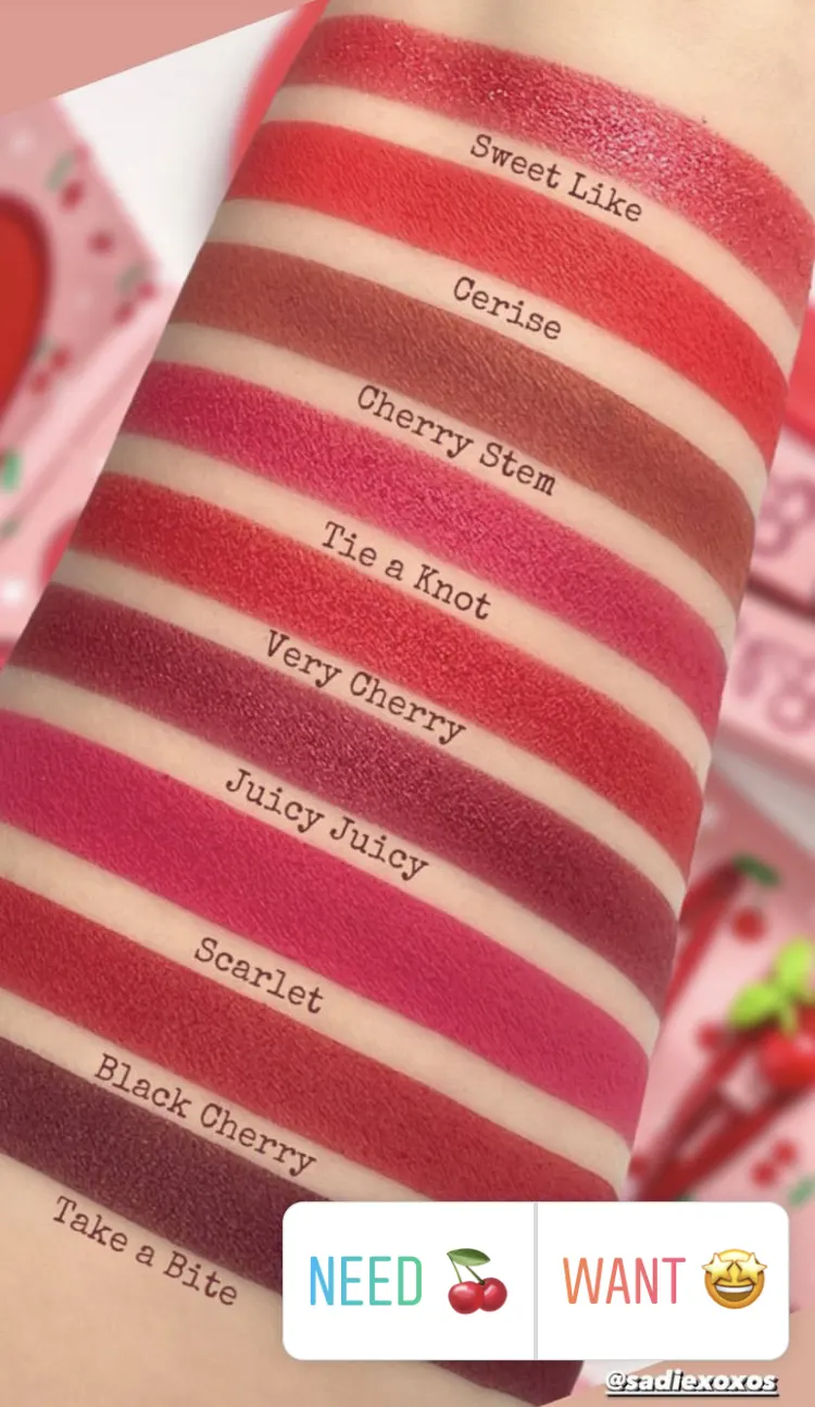 ColourPop Cherry Crush Collection Reveal!