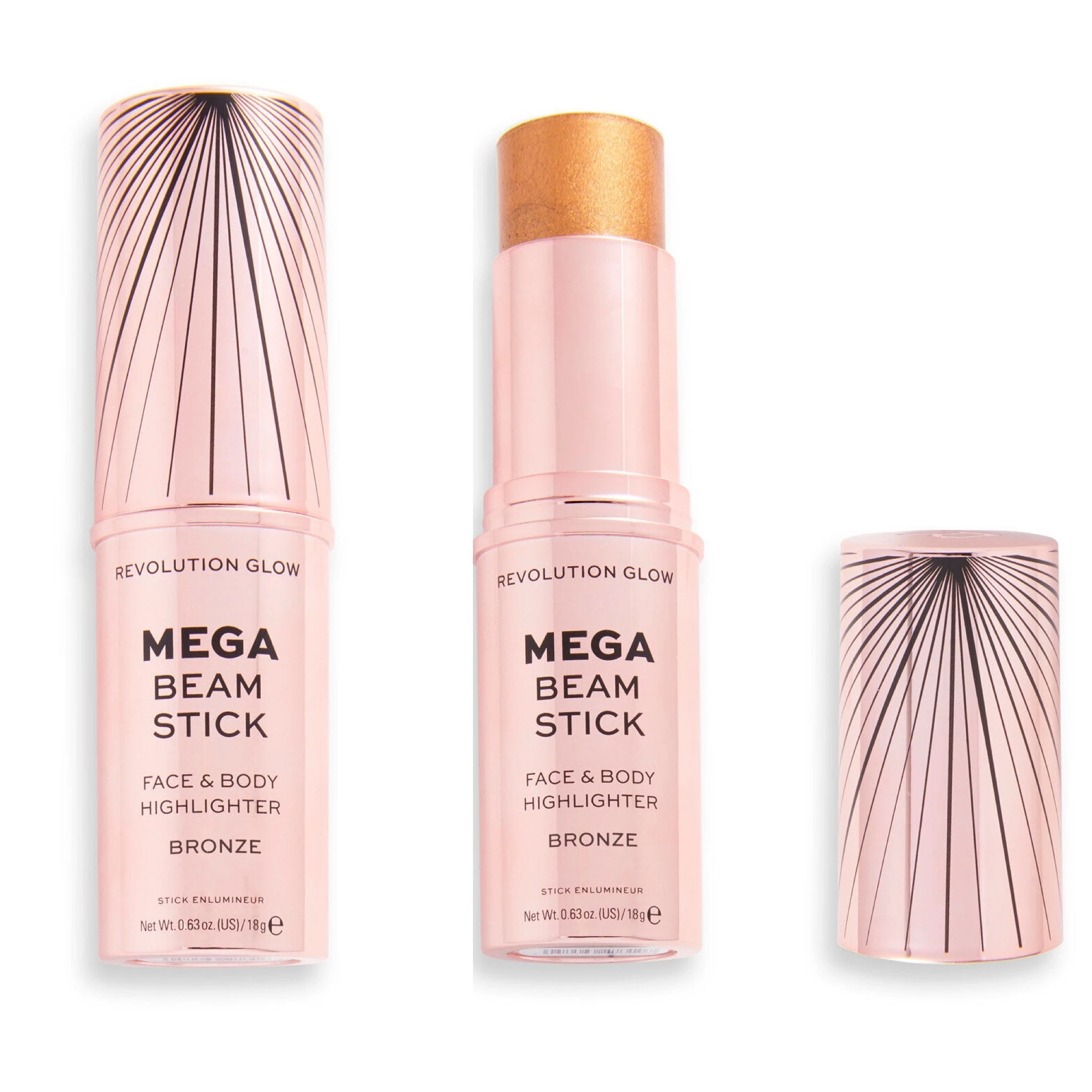 Revolution Glow Mega Beam Stick Face & Body Highlighter