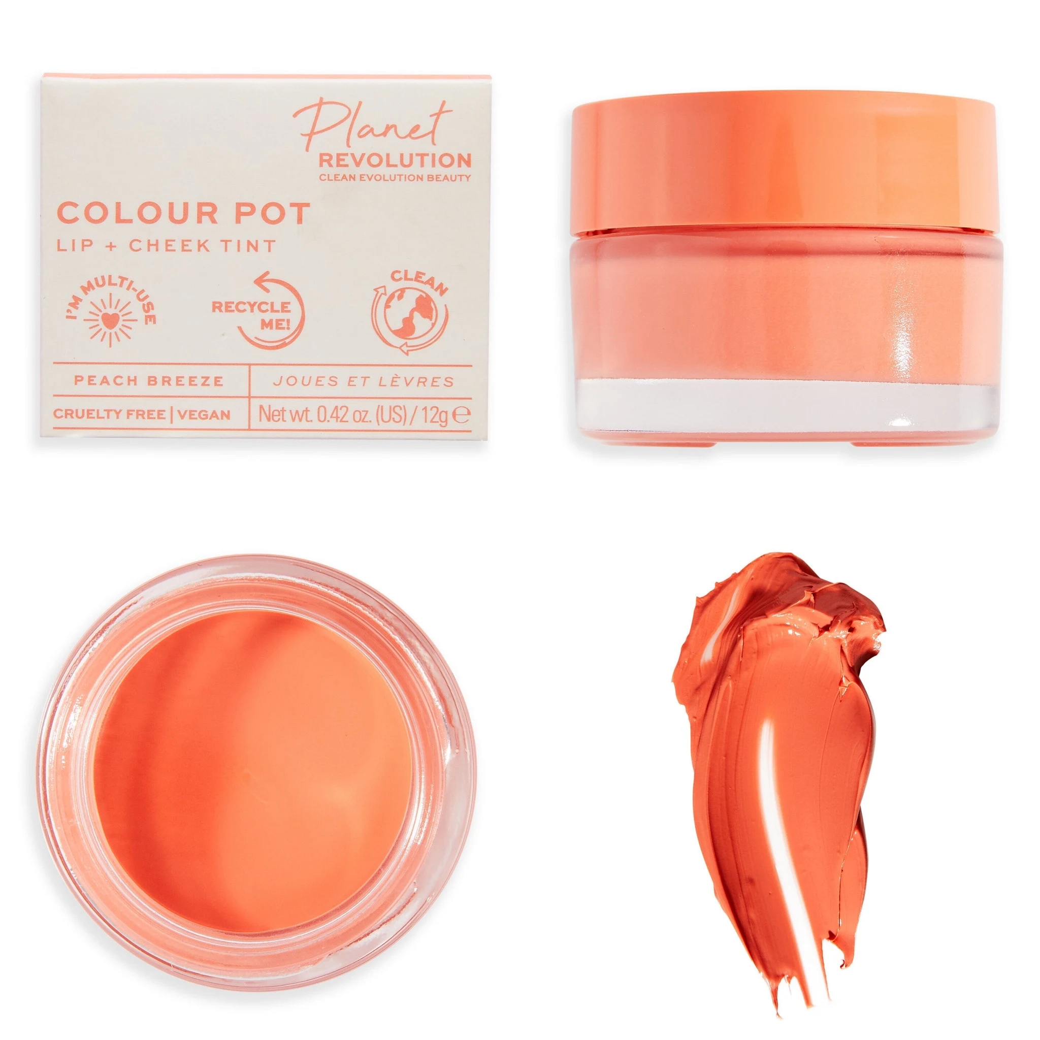 Planet Revolution Colour Pot Lip & Cheek Tint Collection