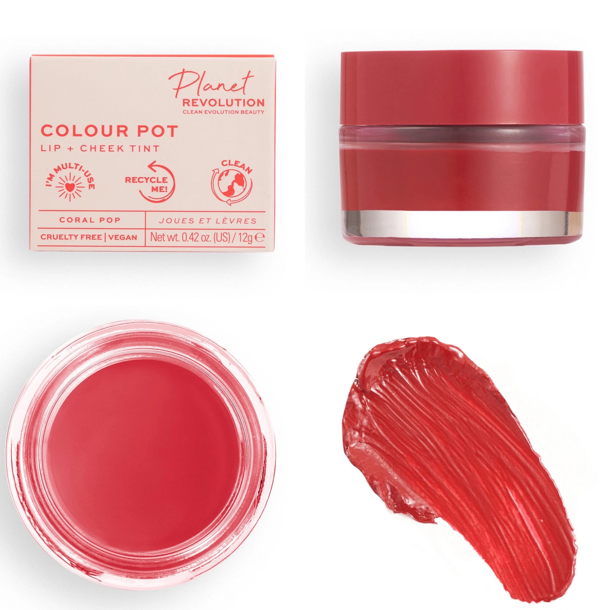 Planet Revolution Colour Pot Lip & Cheek Tint Collection