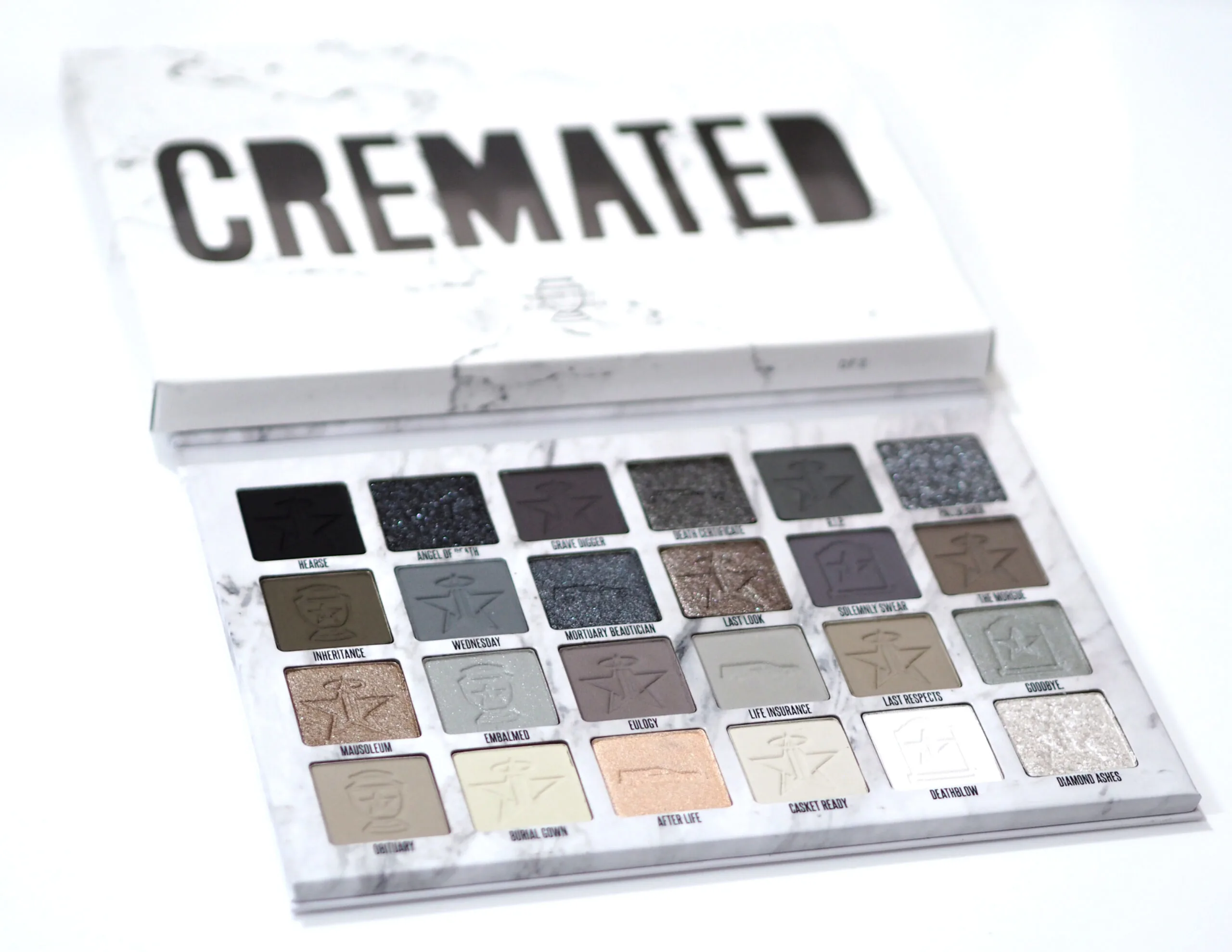 Jeffree Star Cosmetics Cremated Eyeshadow Palette Review Swatches