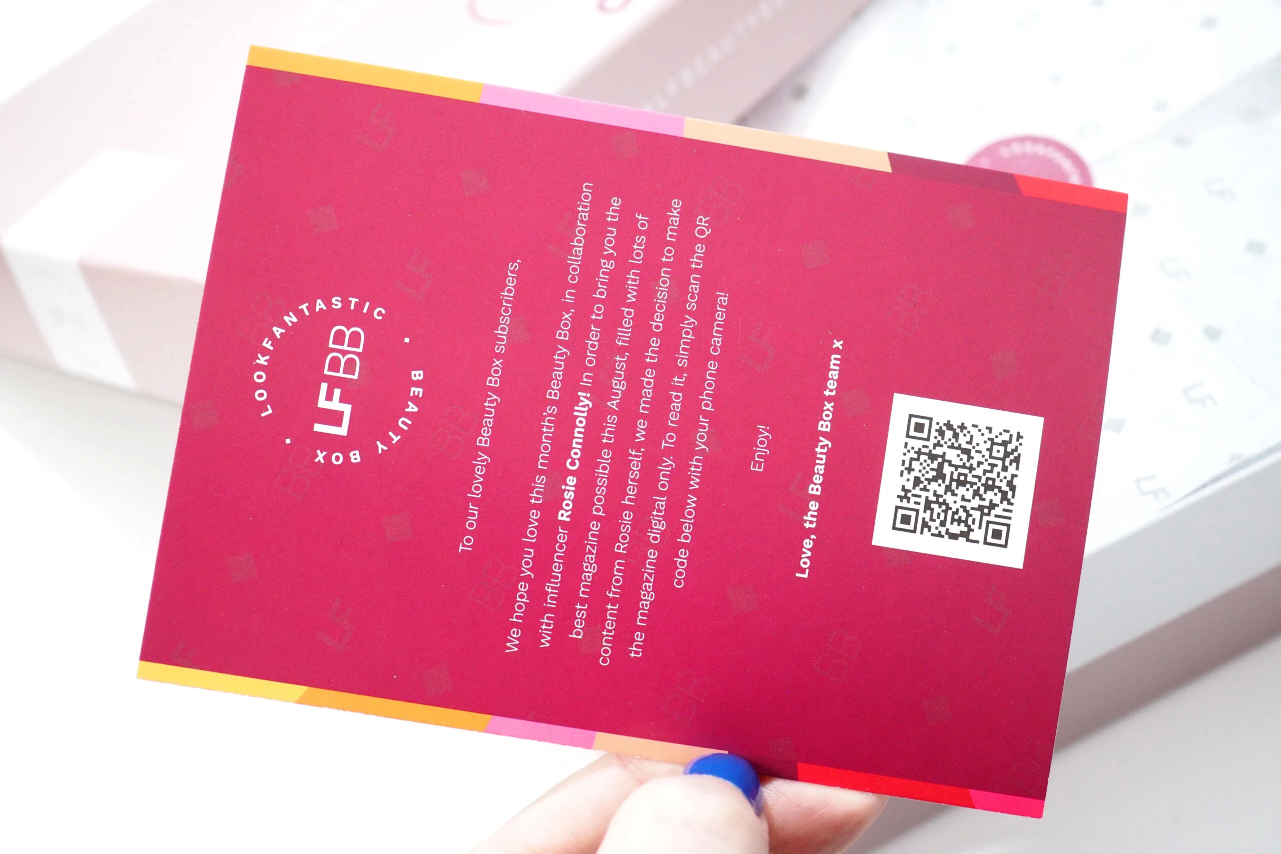 Lookfantastic x Rosie Connolly August Beauty Box Unboxing + Reveal!