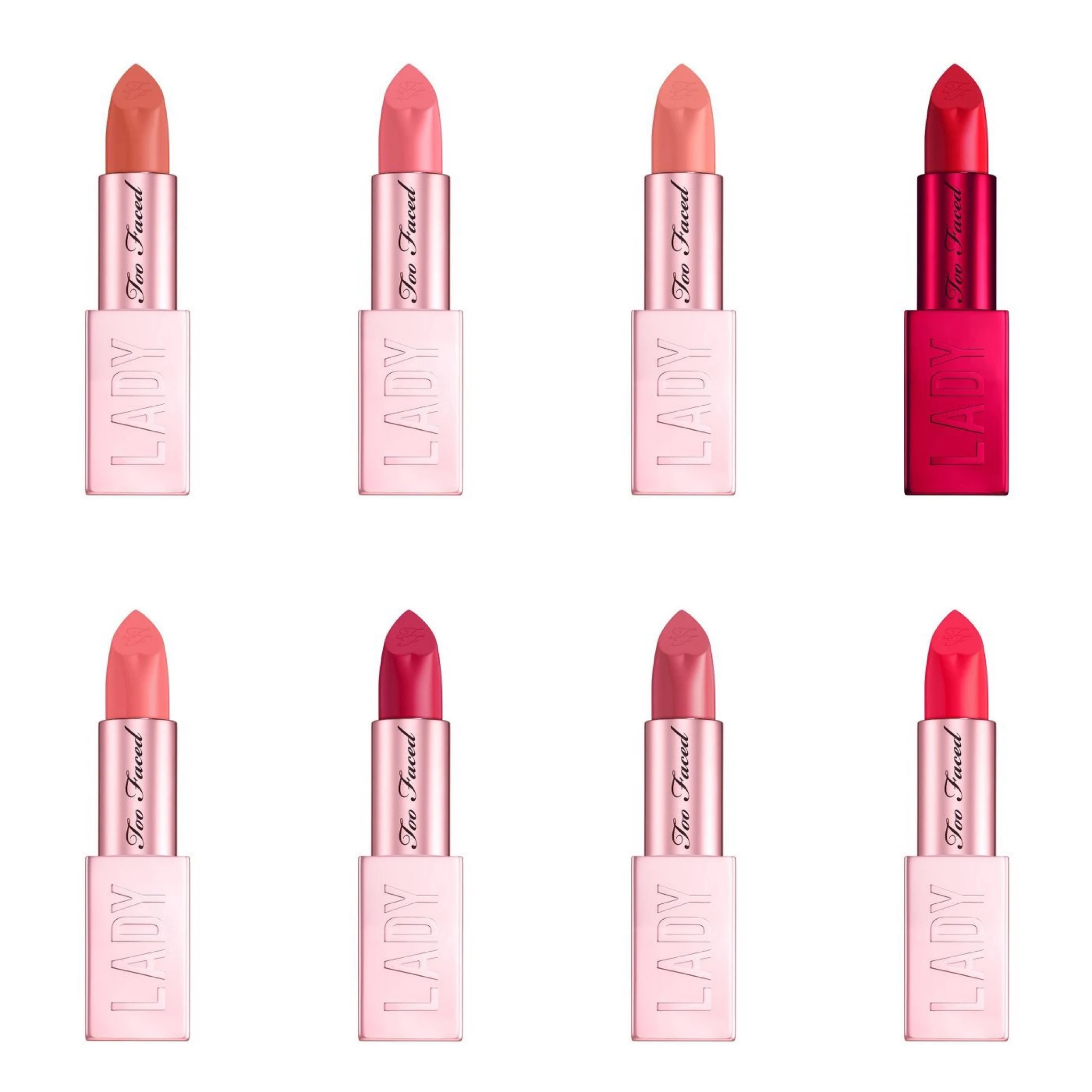 Too Faced Lady Bold Lipstick Collection