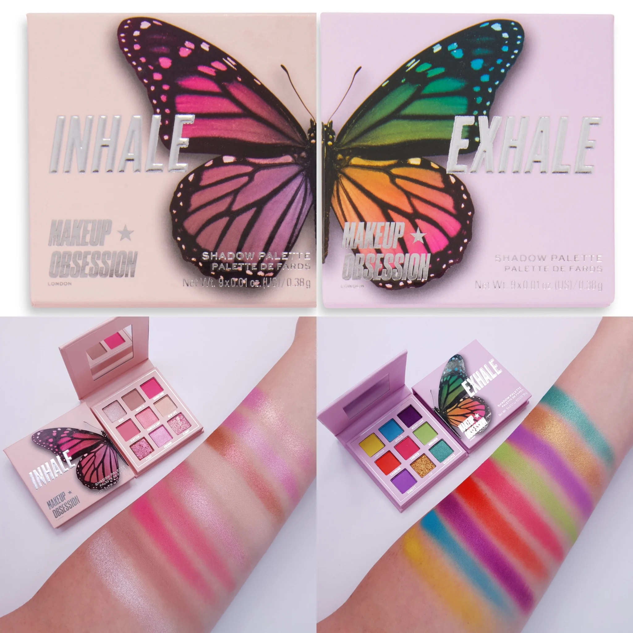 Makeup Obsession Inhale Exhale Butterfly Palettes