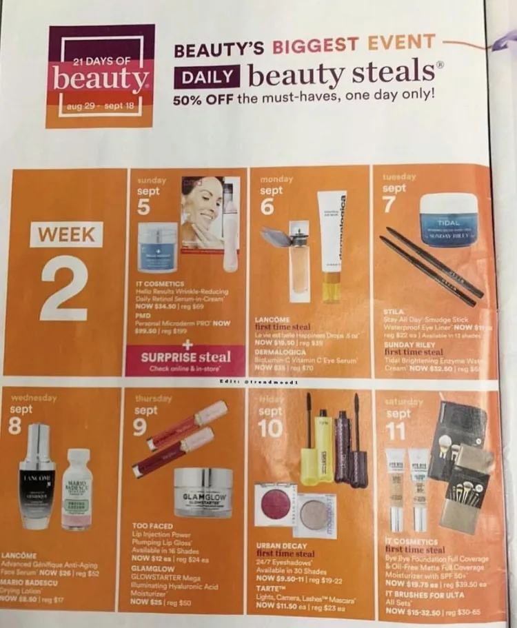 ULTA 21 Days of Beauty Ultimate Shopping Guide | August 2021 9 ULTA 21 Days of Beauty Ultimate Shopping Guide | August 2021