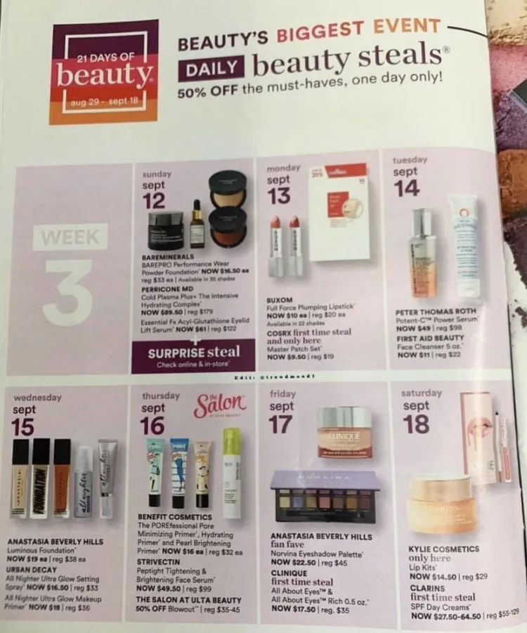 ULTA 21 Days of Beauty Ultimate Shopping Guide | August 2021 17 ULTA 21 Days of Beauty Ultimate Shopping Guide | August 2021