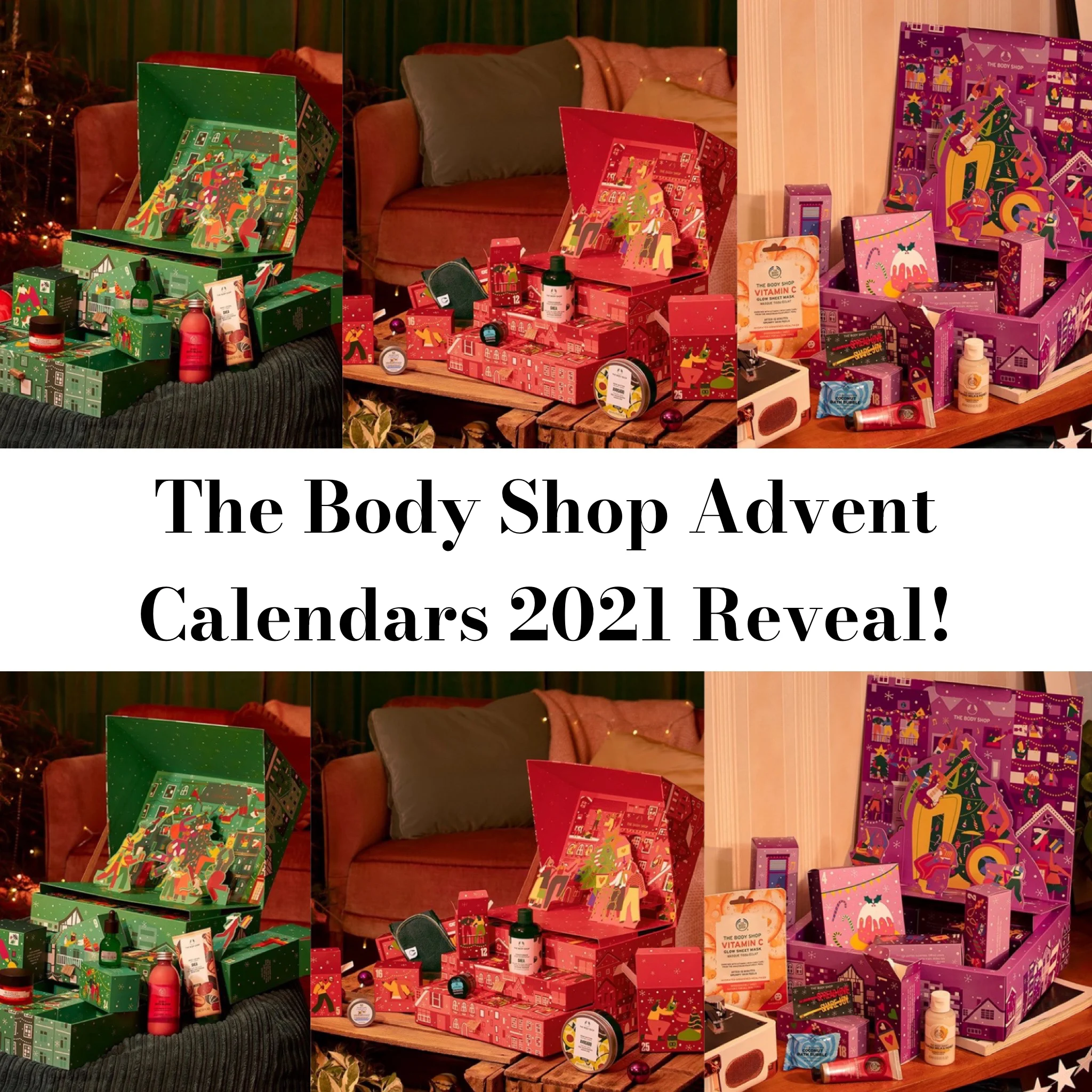 The Body Shop Beauty Advent Calendars x 3 for 2021 Exclusive Reveal