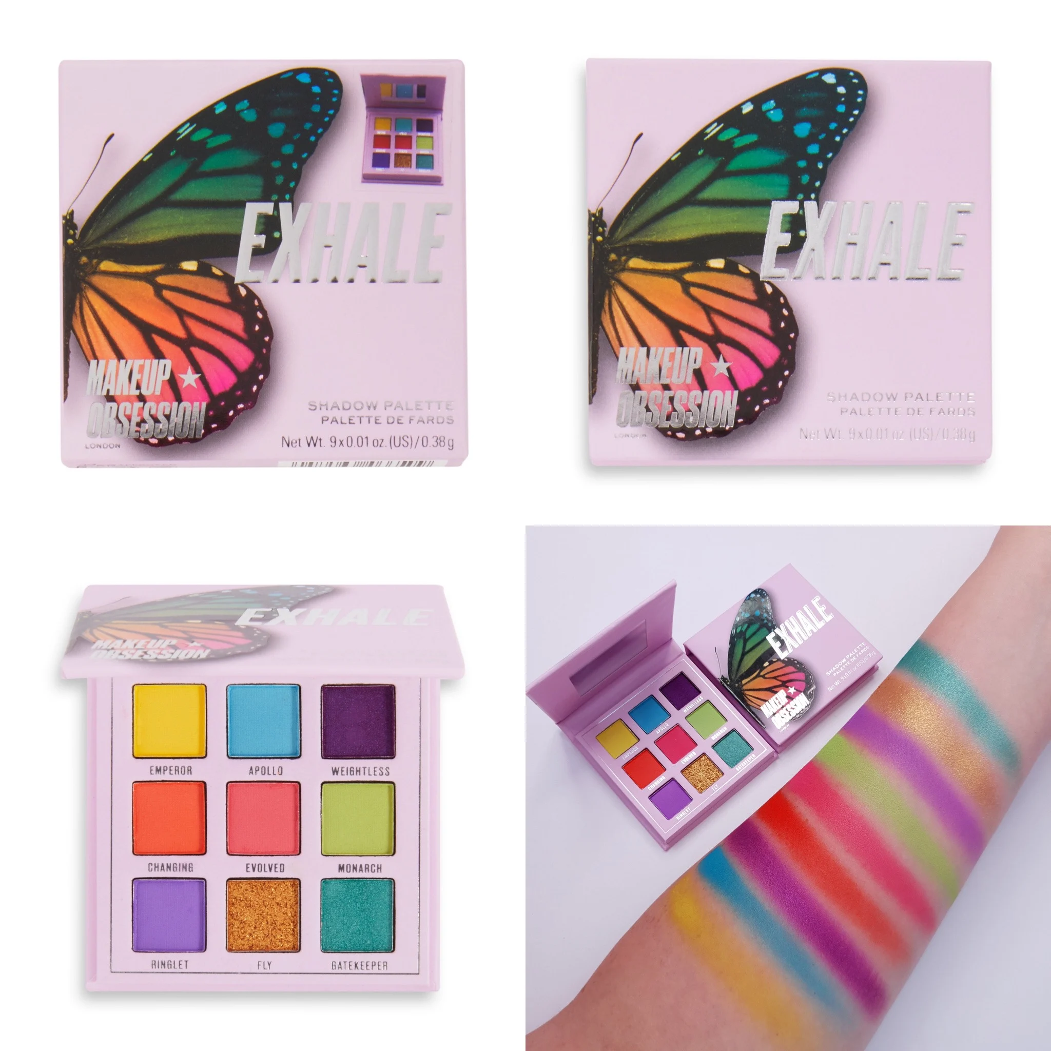 Makeup Obsession Inhale Exhale Butterfly Palettes
