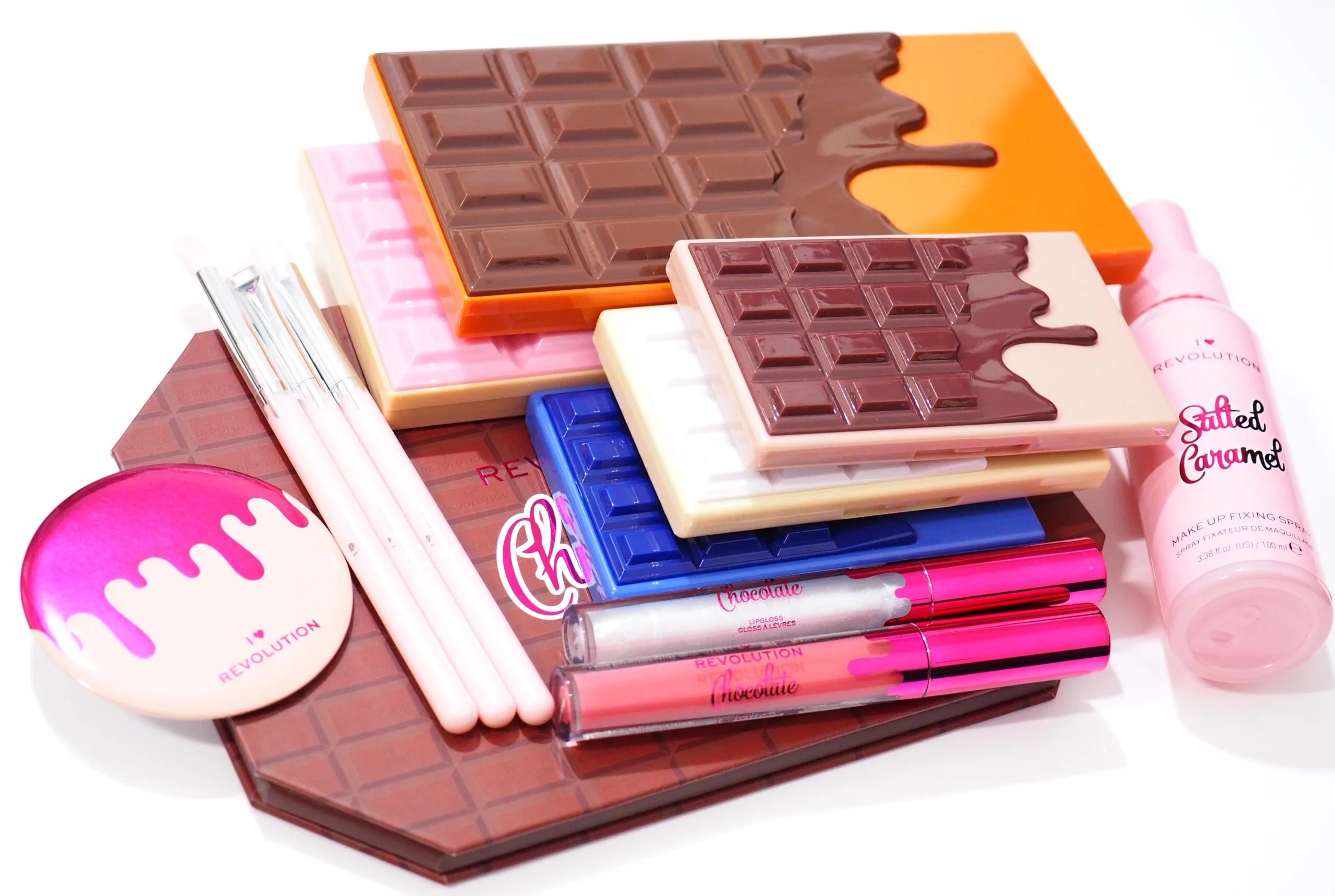 I Heart Revolution Chocolate Vault Tin Set Review Swatches