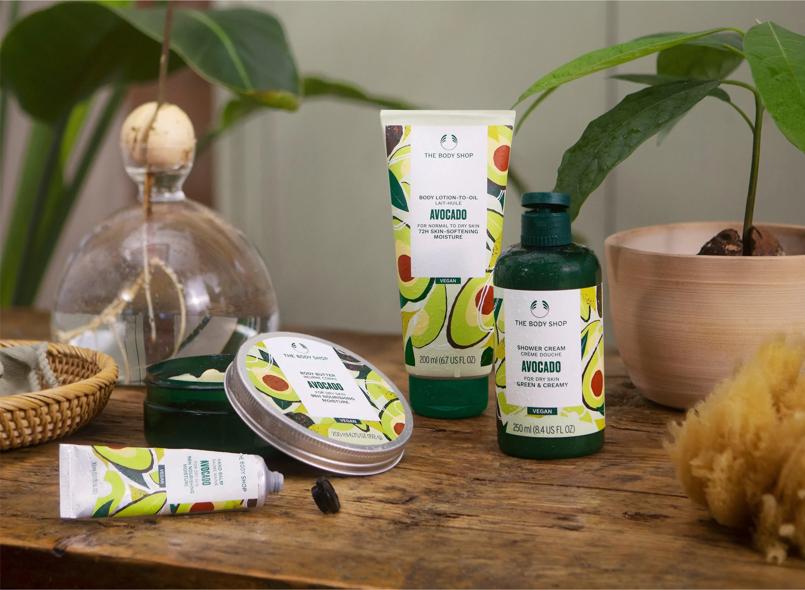 The Body Shop Avocado Body Lotion-To-Oil