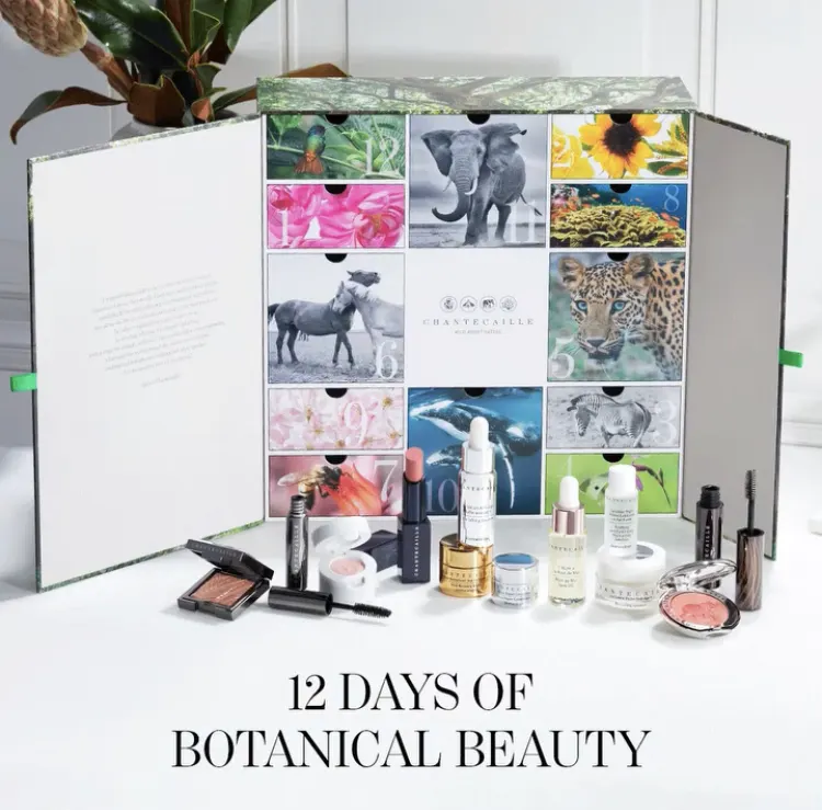 Chantecaille 12 Days of Botanical Beauty Advent Calendar 2021 Contents