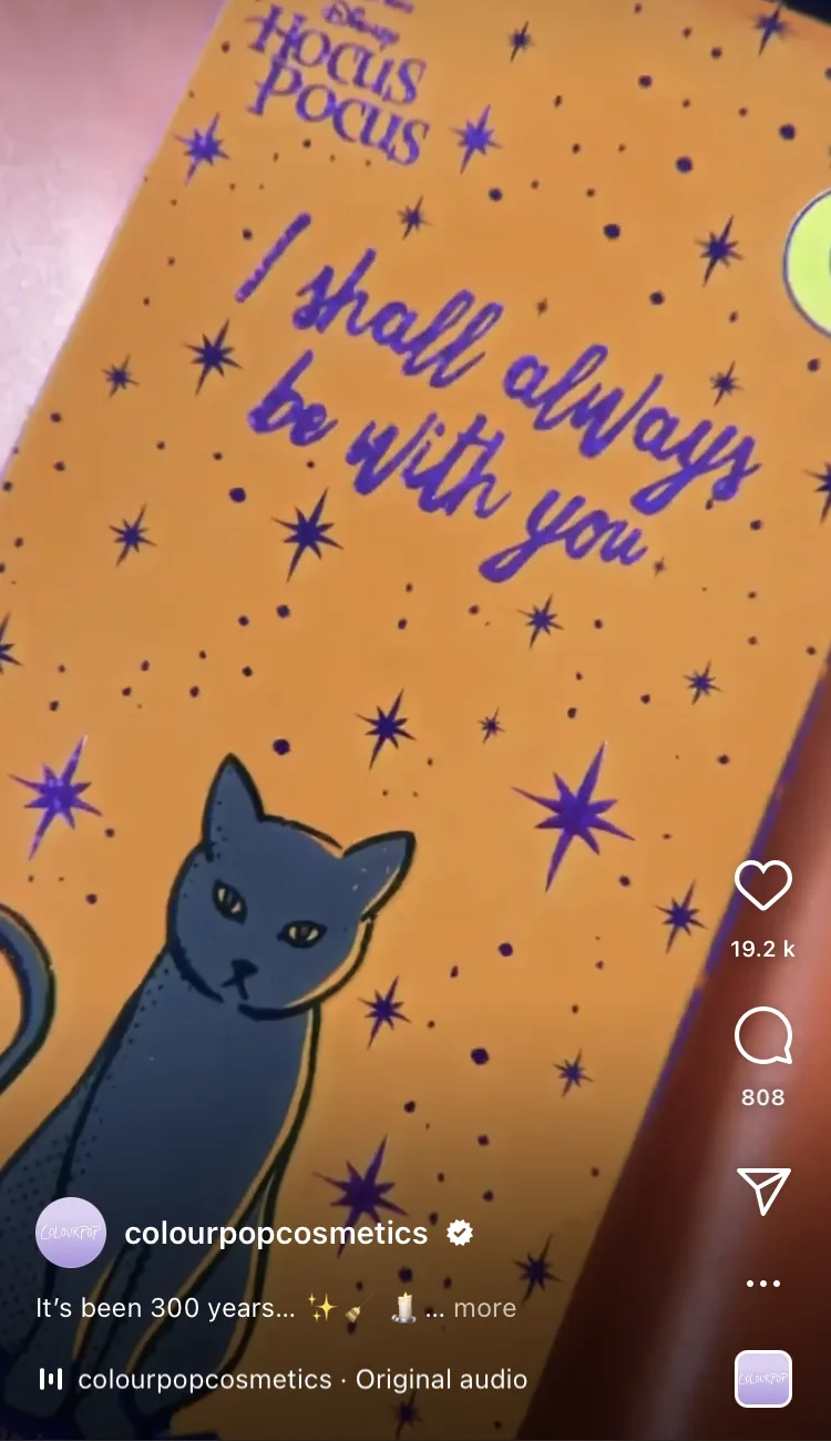 ColourPop x Disney Hocus Pocus Halloween 2021