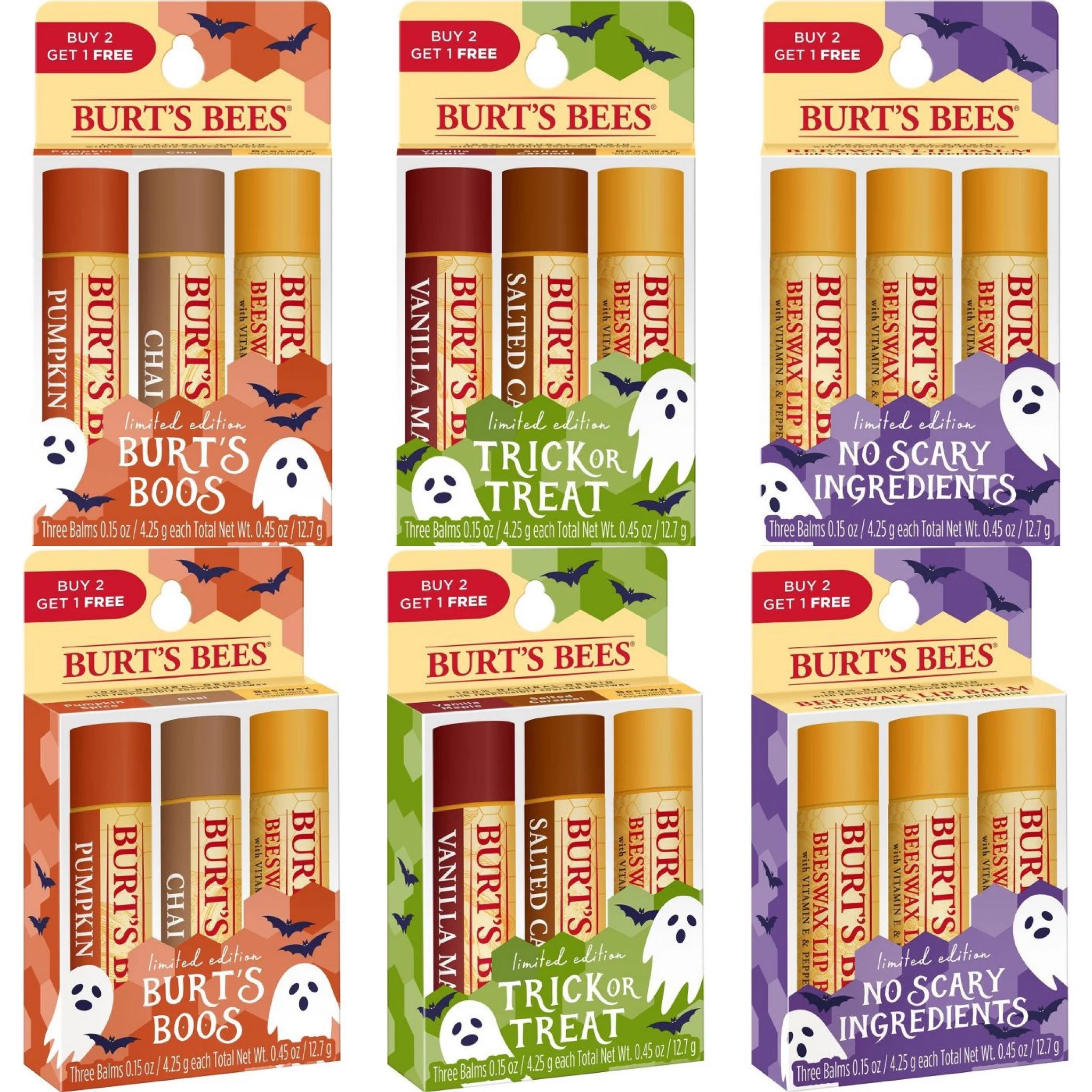 Burt's Bees Halloween Limited Edition Lip Balm Sets