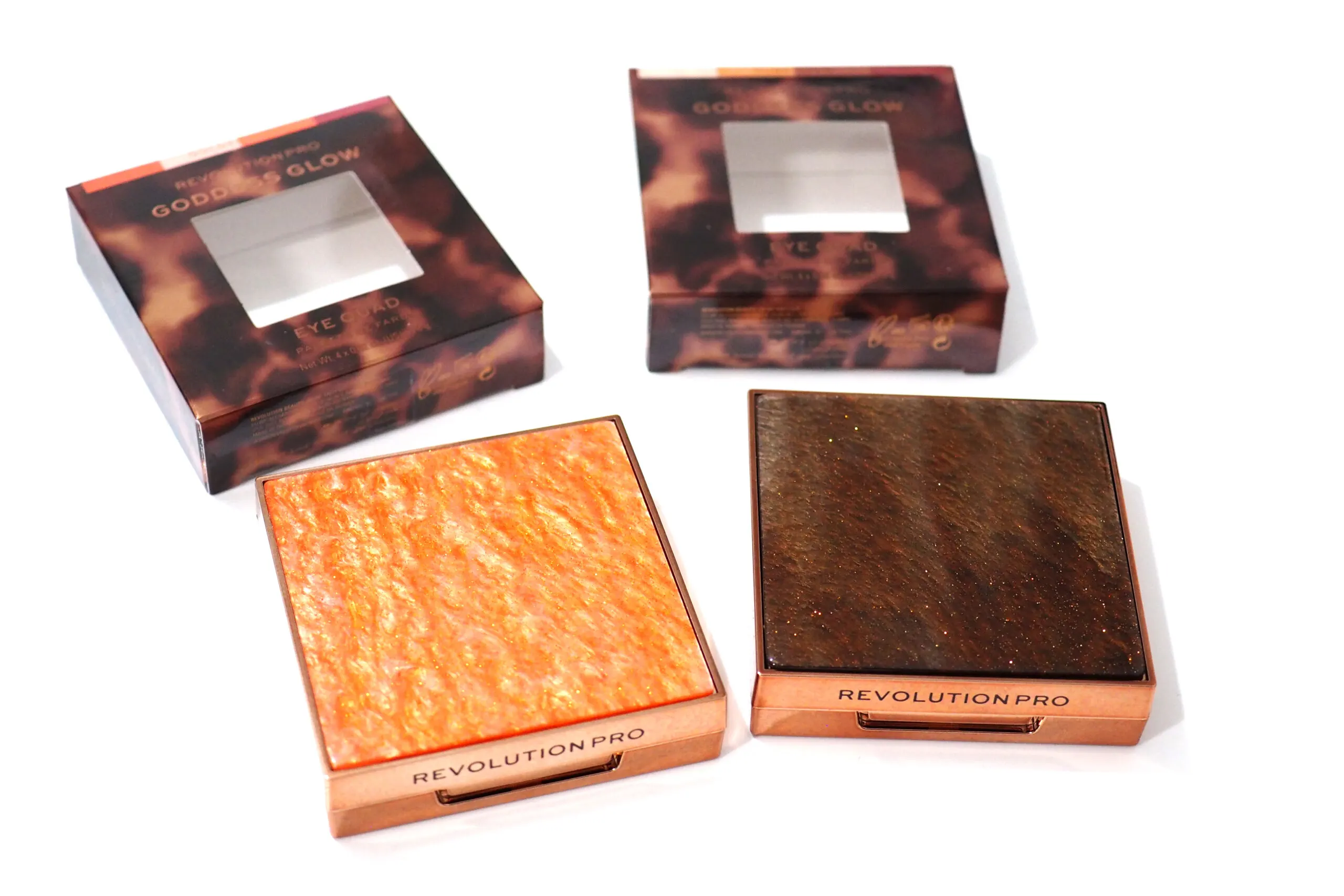 Revolution Pro Goddess Glow Eye Quads Review / Swatches
