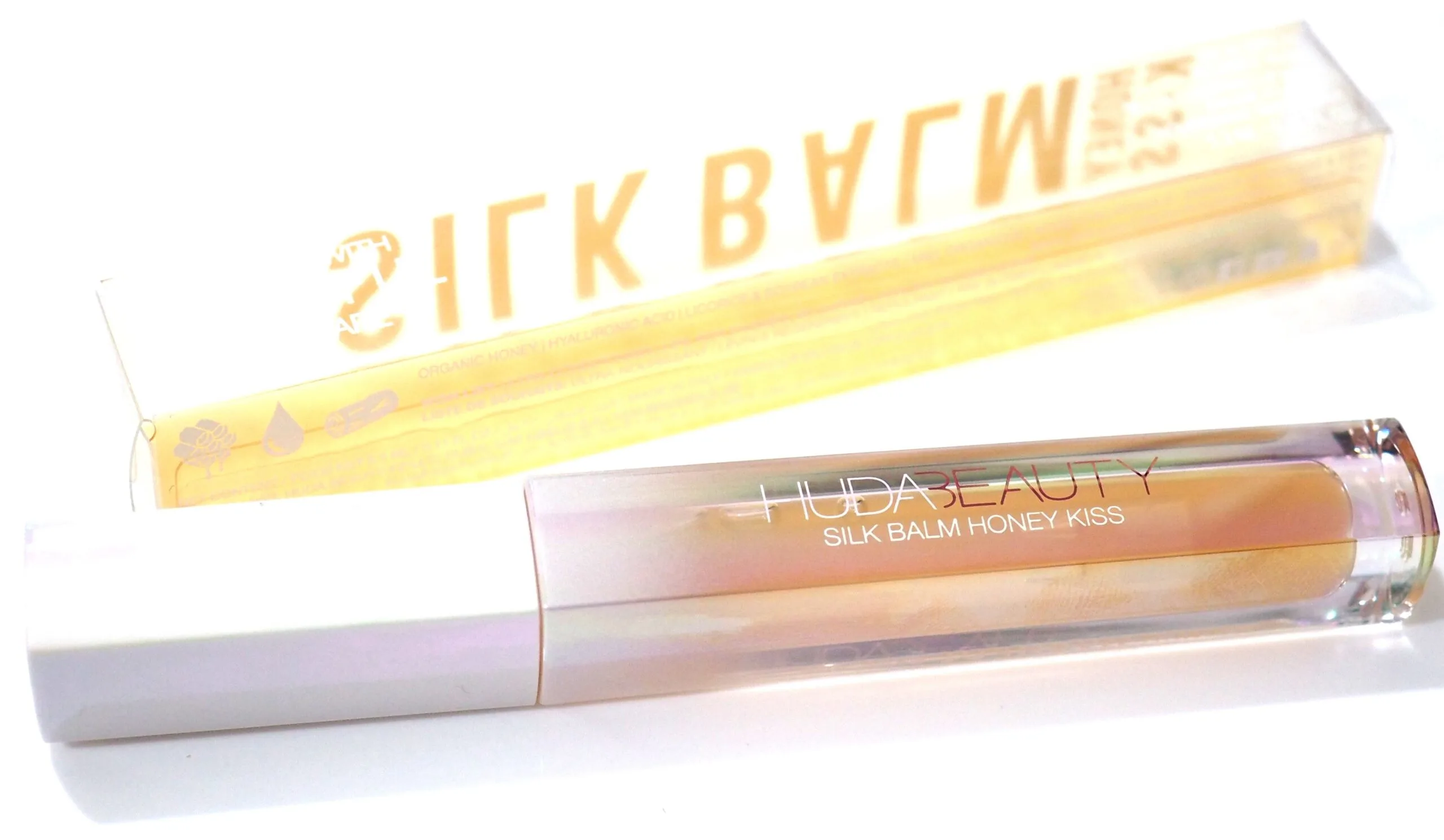 Wishful x Huda Beauty Silk Balm Honey Kiss Plumping Lip Balm Review