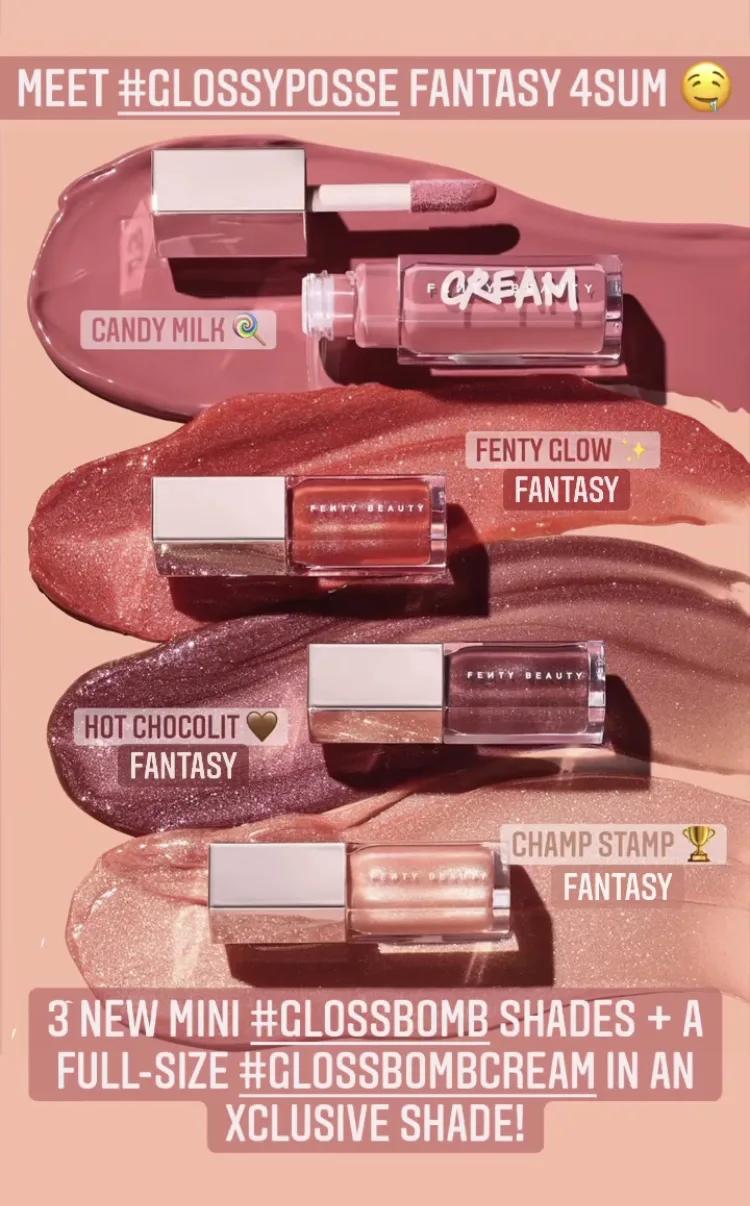 Fenty Beauty Glossy Posse Fantasy 4Sum Set