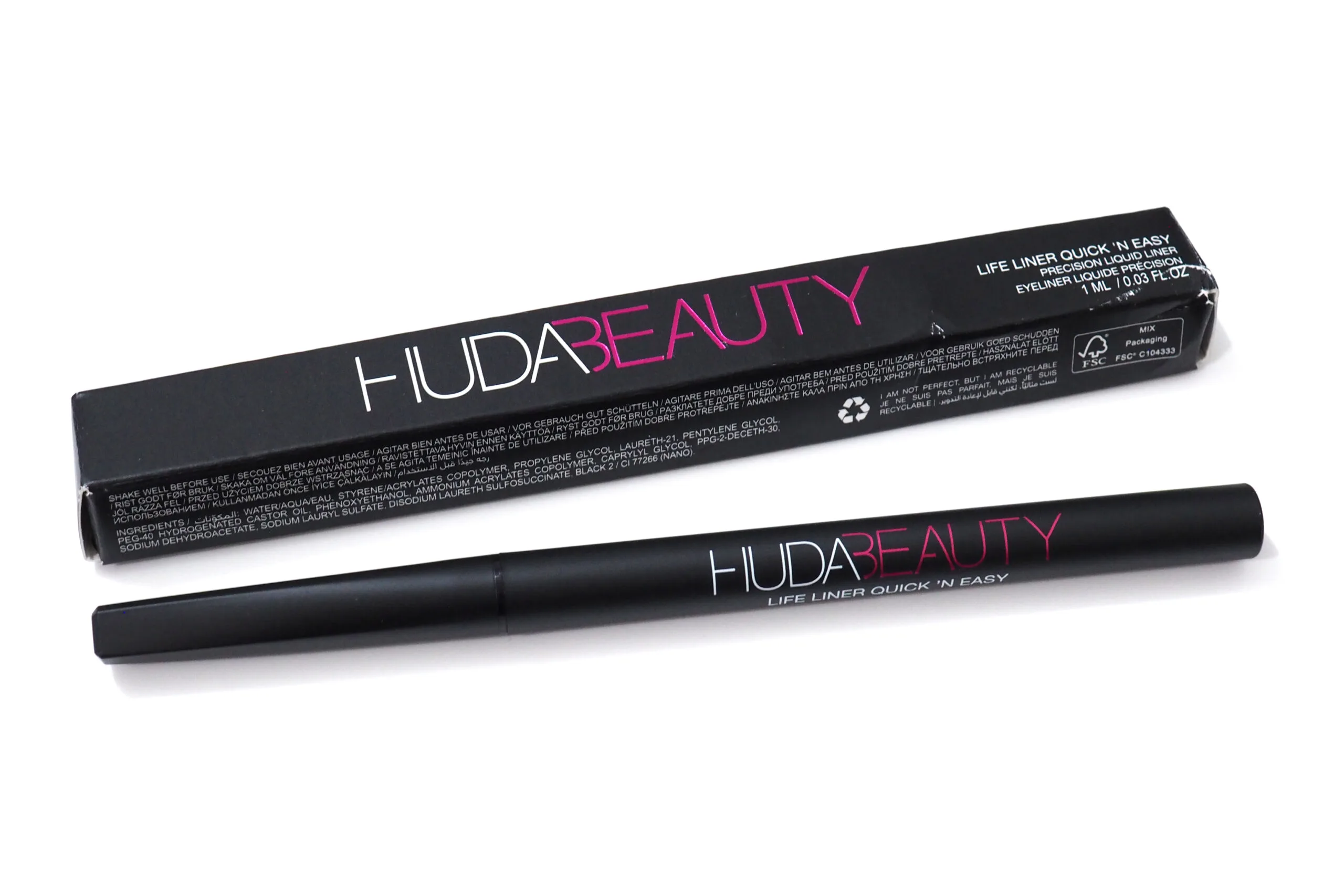 Huda Beauty Life Liner Precision Liquid Liner Review / Swatches