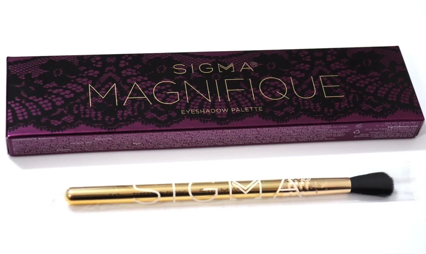 Огляд палітри тіней для повік Sigma Magnifique / Зразки