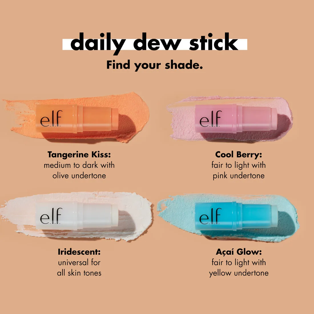 ELF Daily Dew Stick Highlighters