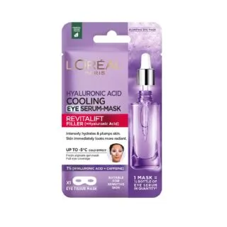 L'Oreal Revitalift Hyaluronic Acid Cooling Eye Serum-Mask