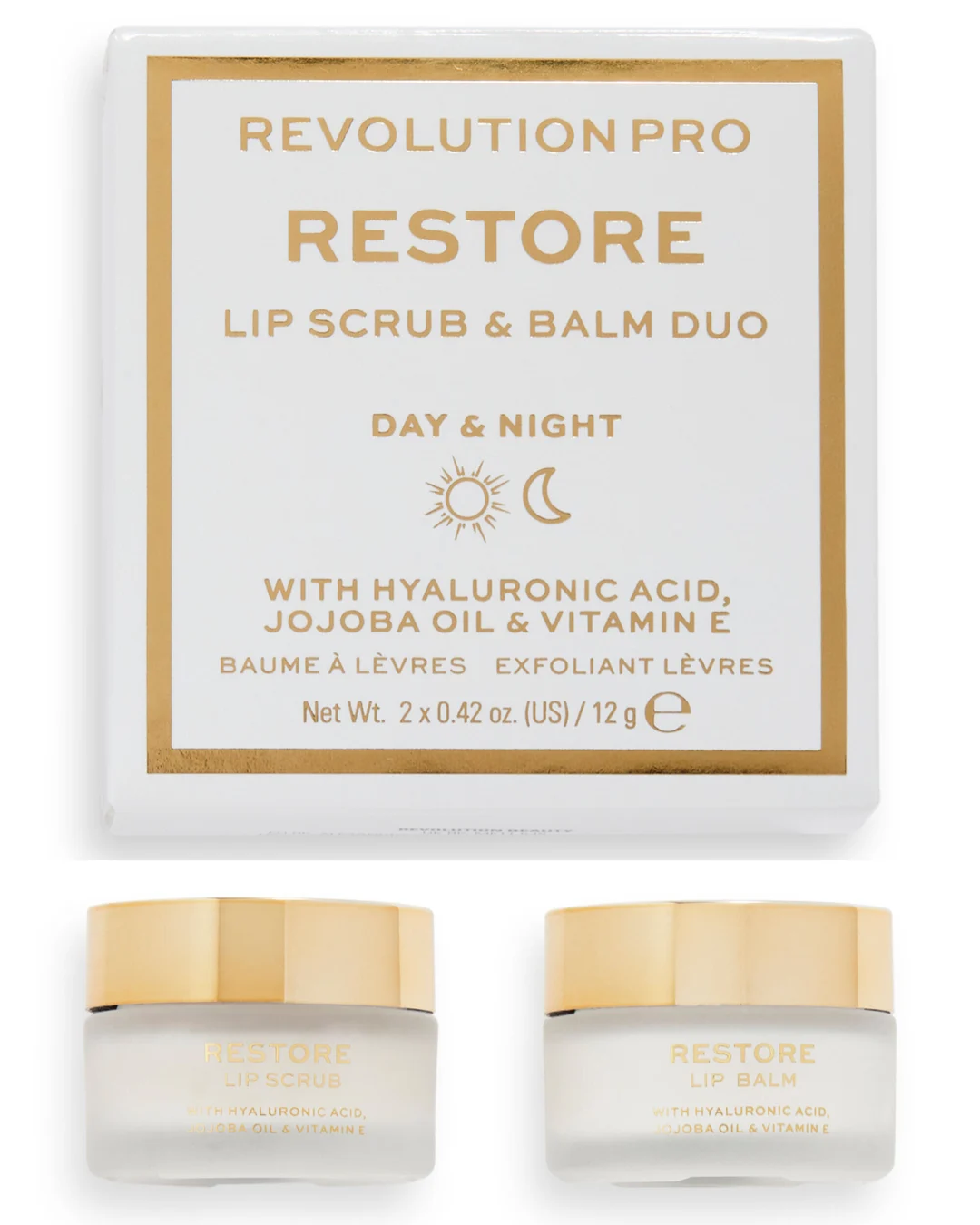 Revolution Pro Restore Lip Scrub & Lip Balm Duos
