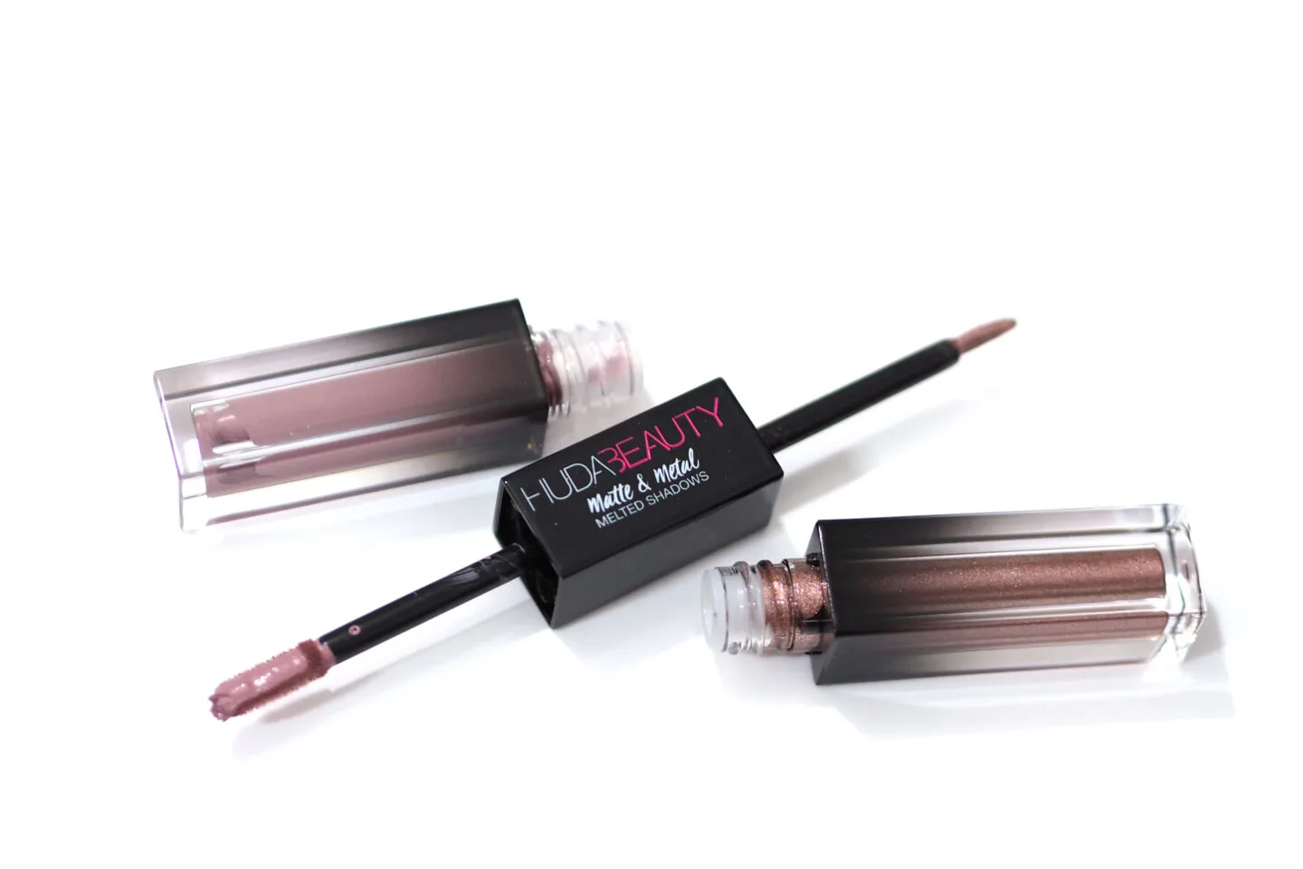 Huda Beauty Matte & Metal Melted Shadows Duo Review / Swatches