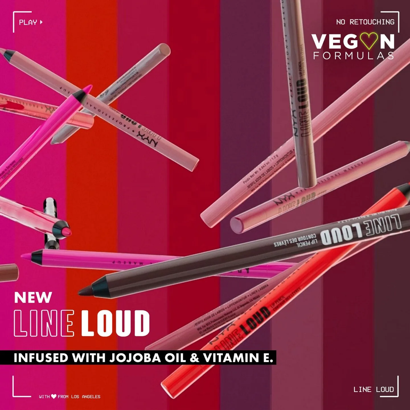 NYX Line Loud Longwear Lip Liners