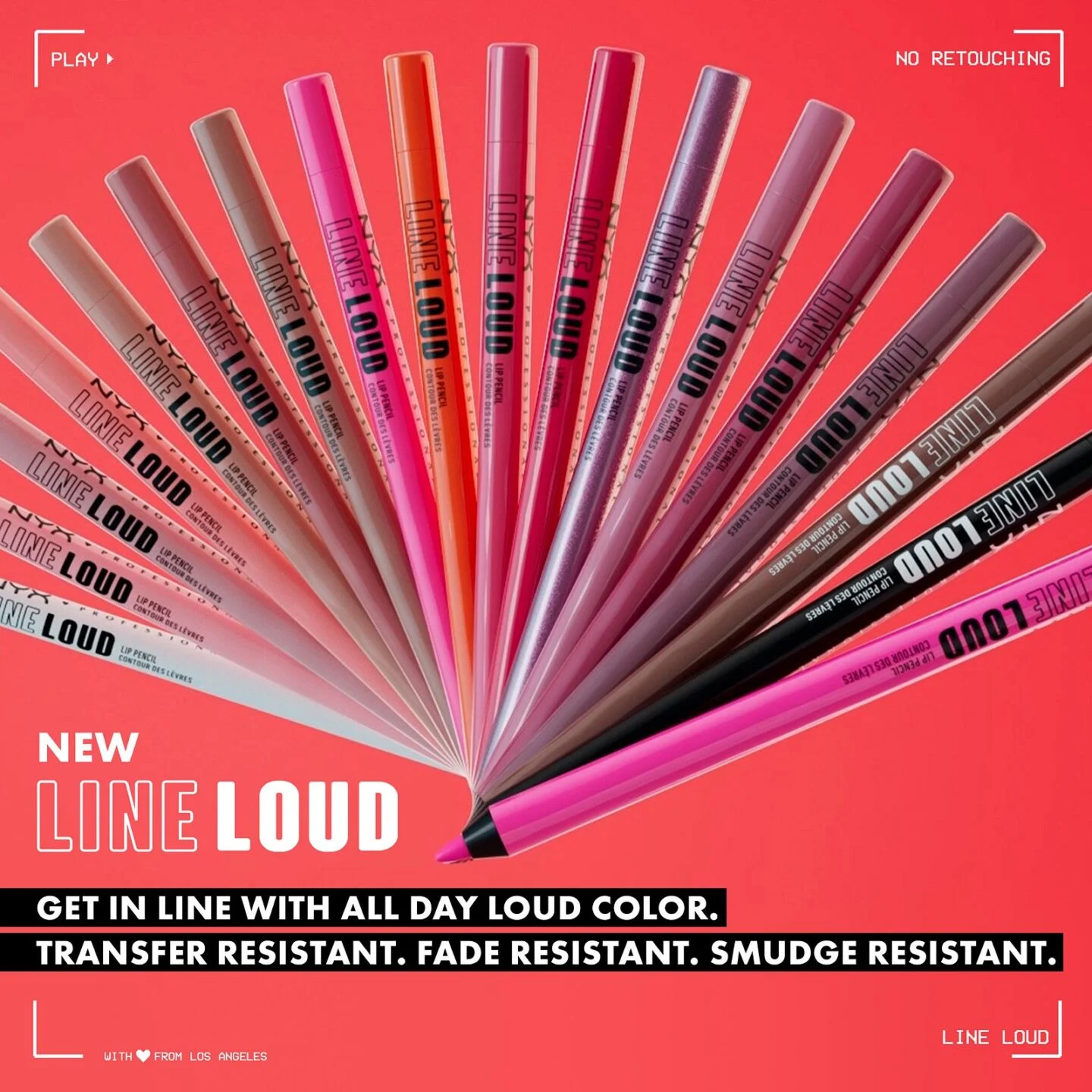 NYX Line Loud Longwear Lip Liners
