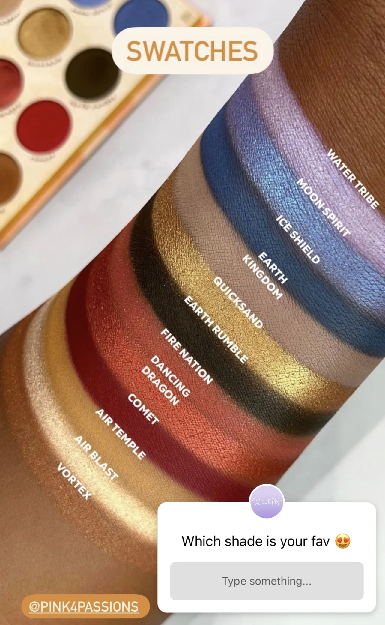 Колаборація ColourPop x Avatar The Last Airbender